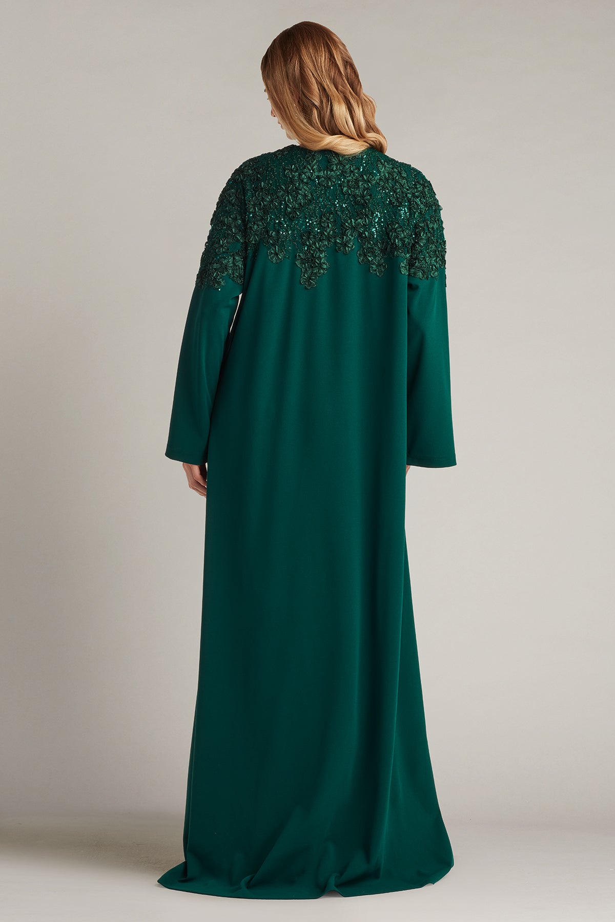Burney Sequin Embroidered Caftan Gown