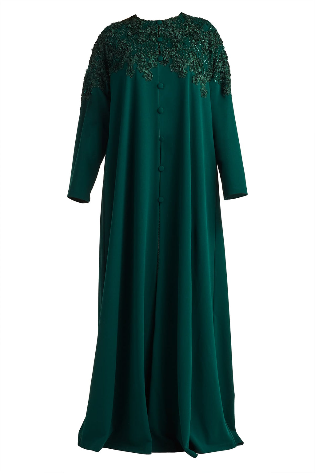 Burney Sequin Embroidered Caftan Gown