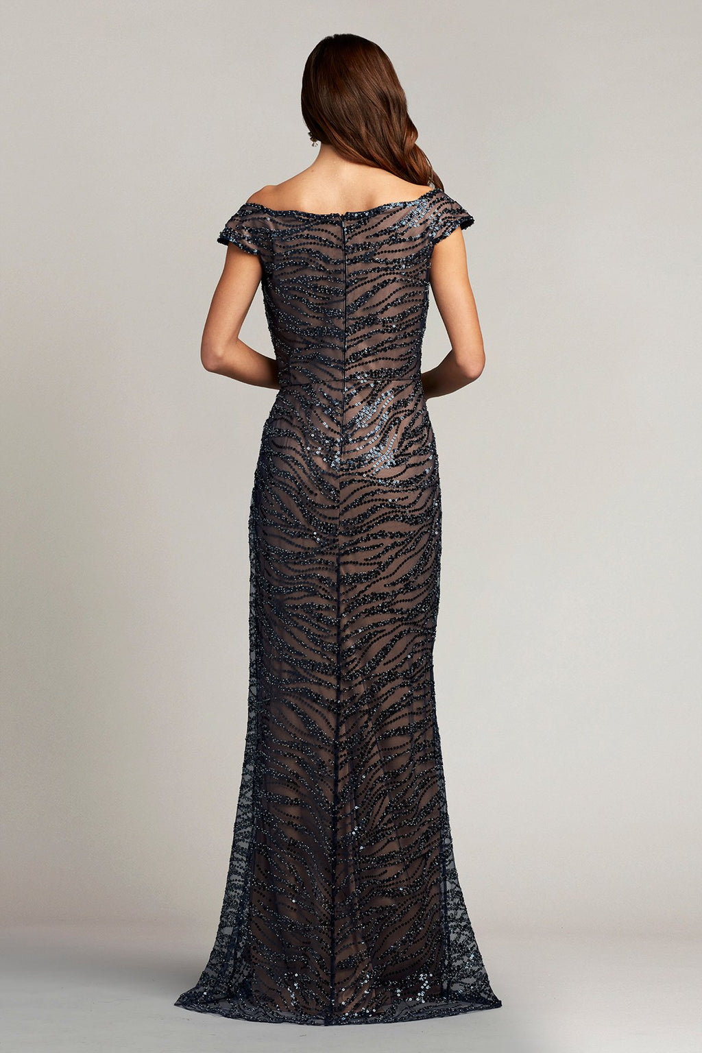 Raine Sequin Illusion Gown