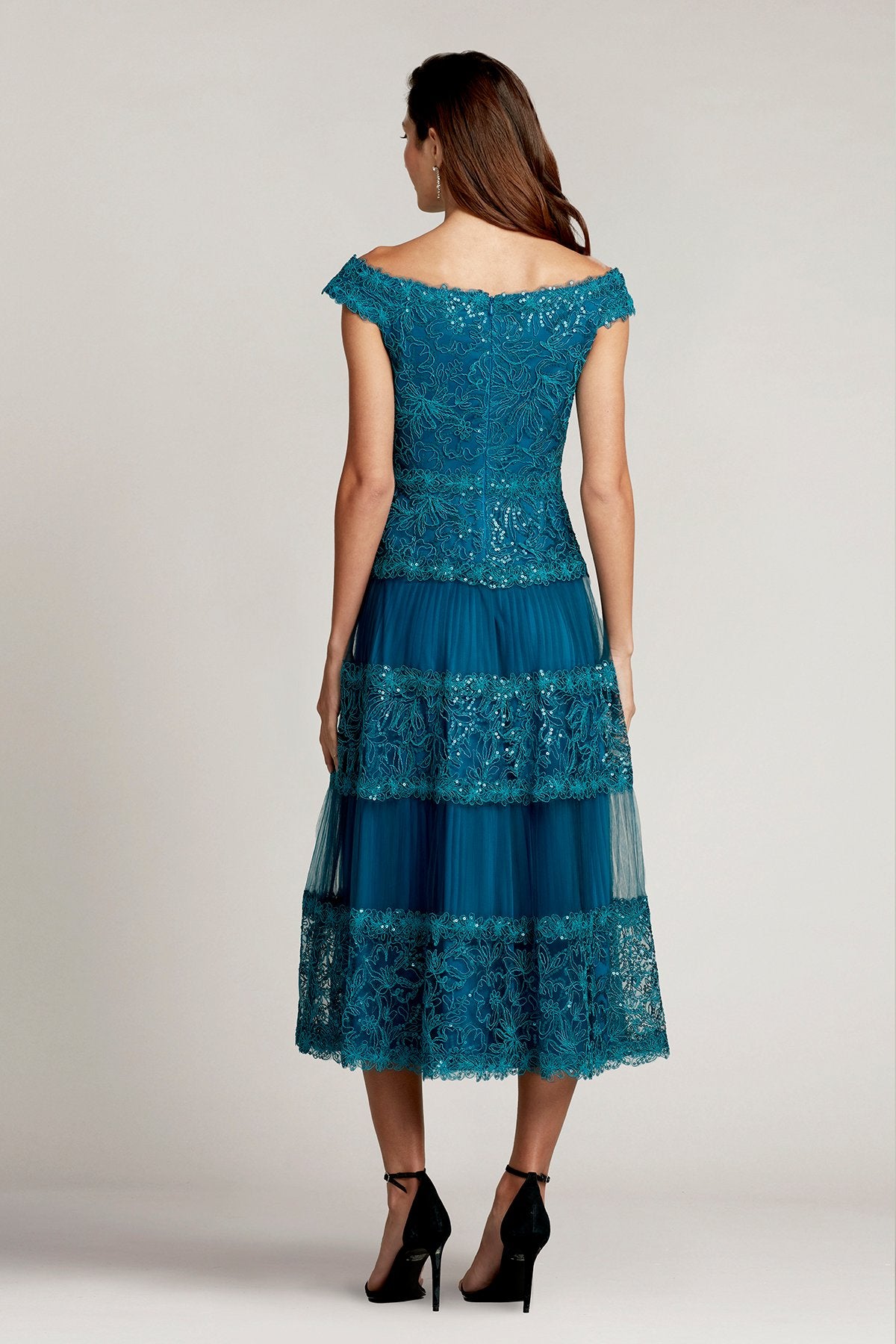 Alya Sequin Embroidered Midi Dress