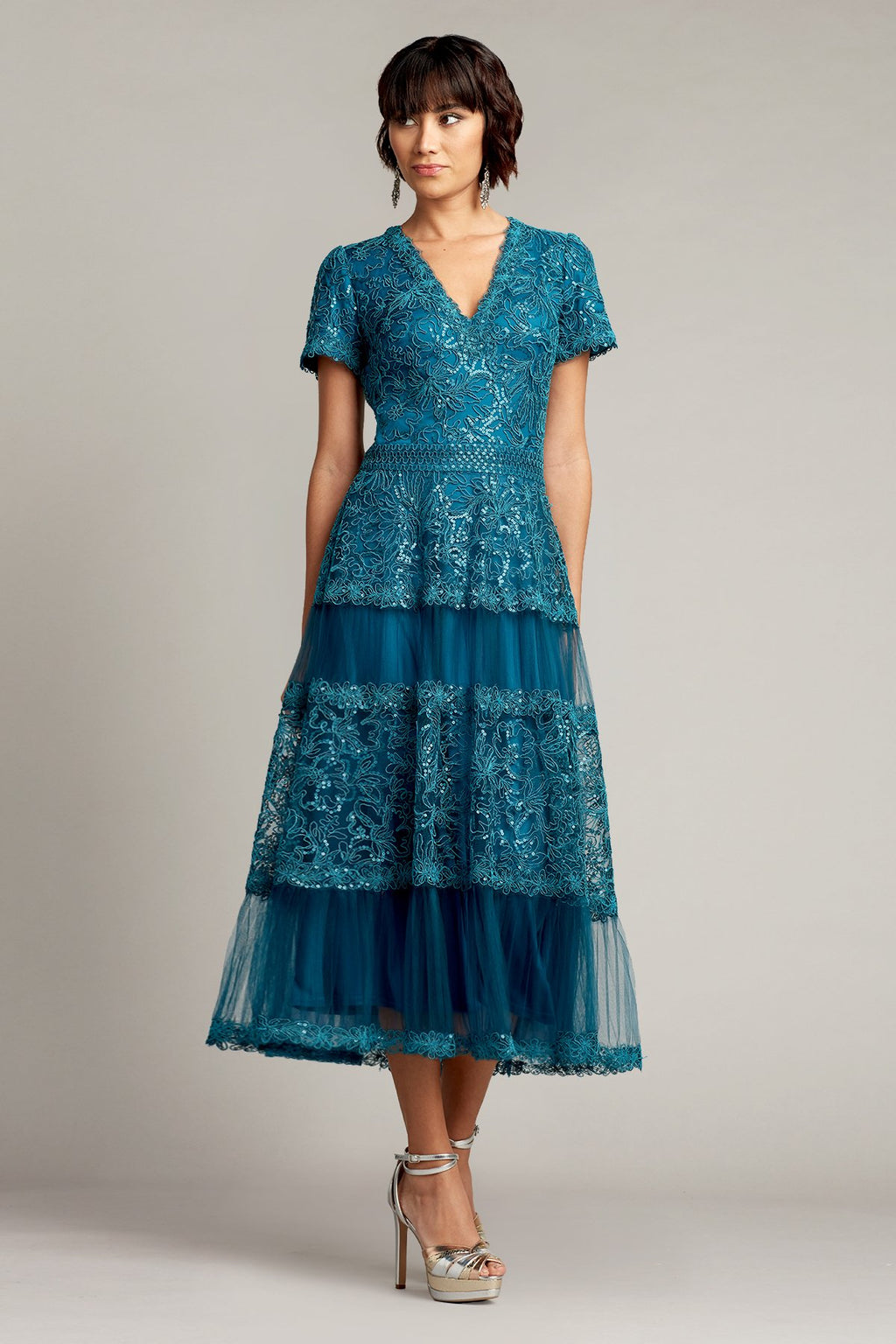 Canyon Sequin Embroidered Tulle Dress