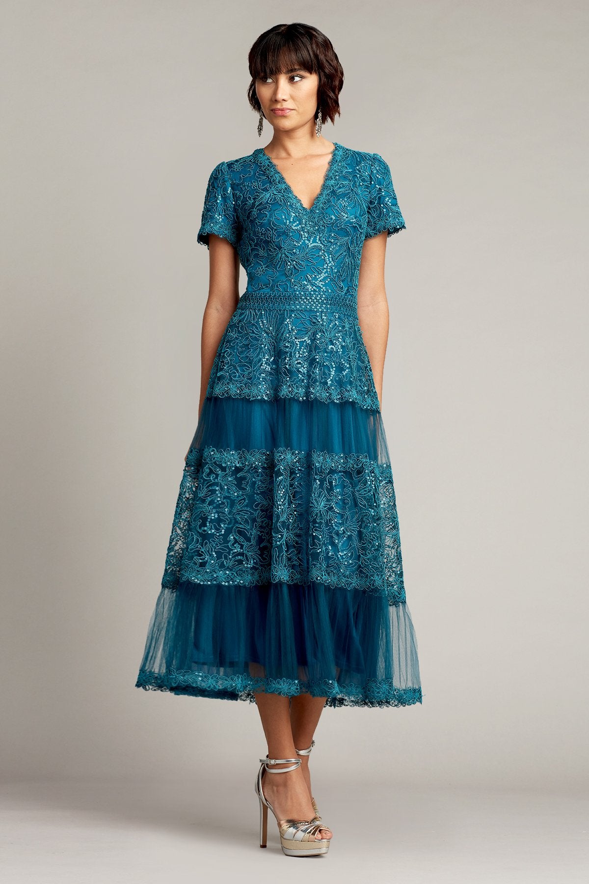 Canyon Sequin Embroidered Tulle Dress