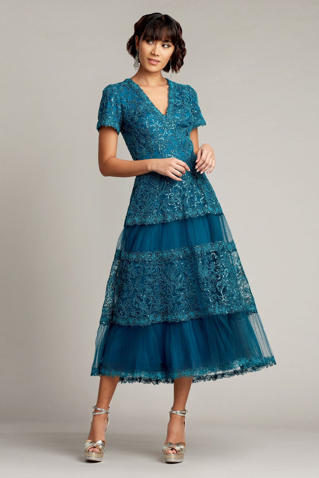 Canyon Sequin Embroidered Tulle Dress