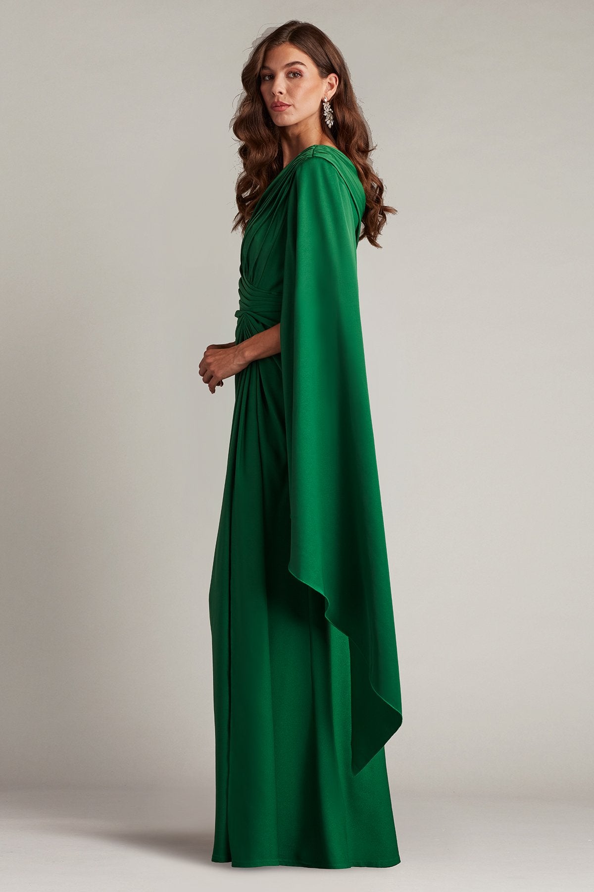 Ember Cape Sleeve Gown Tadashi Shoji Official Online Boutique Ember Cape Sleeve Gown Tadashi Shoji Official Online Boutique