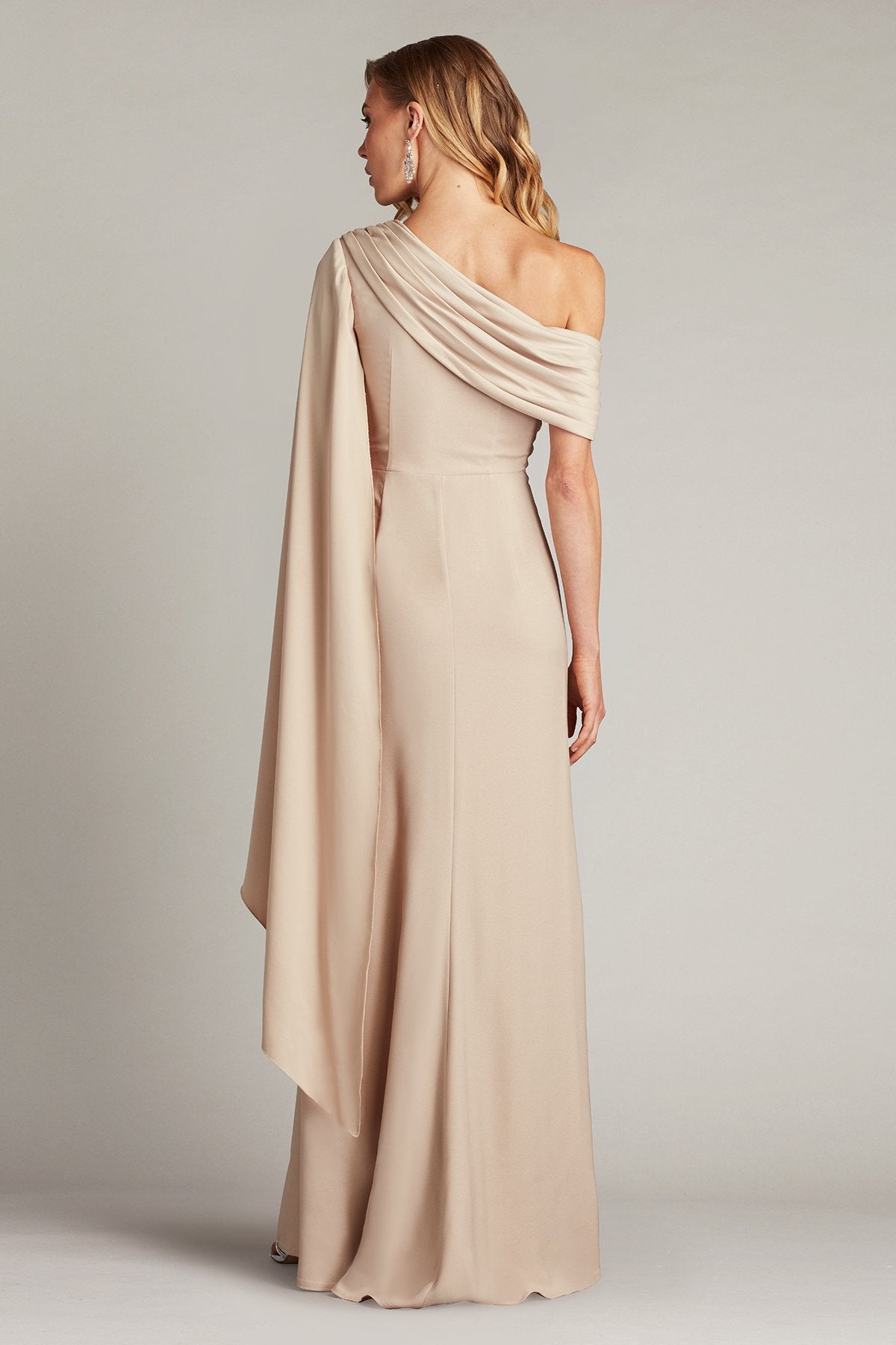 tadashi shoji bridesmaid dresses Tadashi Shoji Women's Pullman Draped High Slit Gown