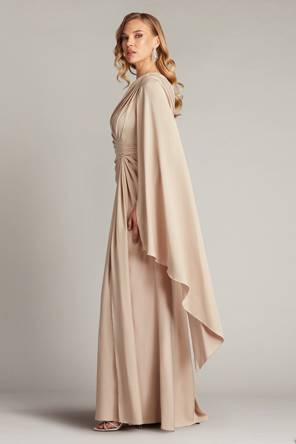 Ember Cape Sleeve Gown – Tadashi Shoji Official Online Boutique