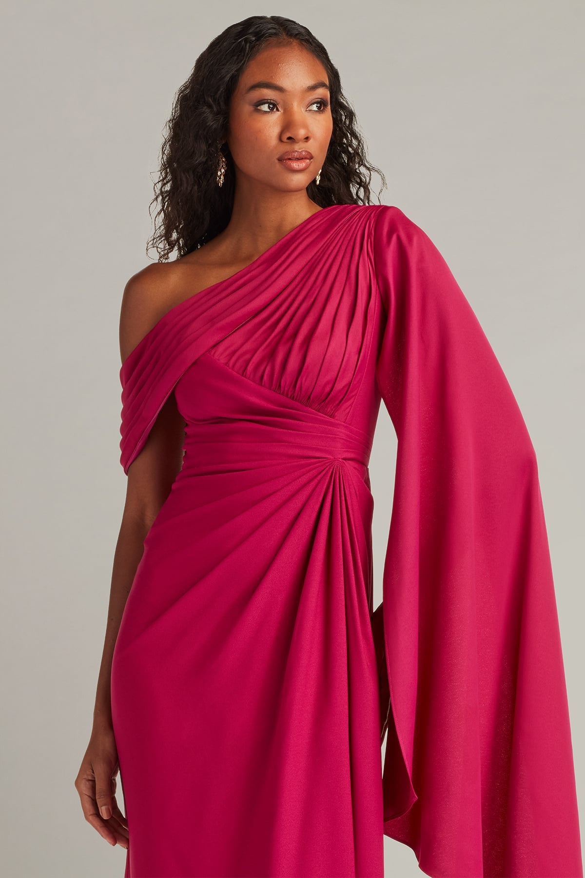 Ember Cape Sleeve Gown