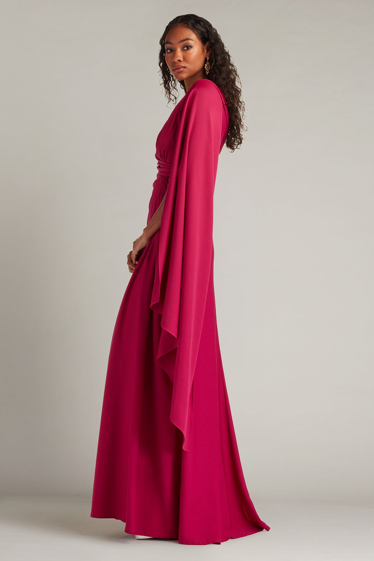 Ember Cape Sleeve Gown