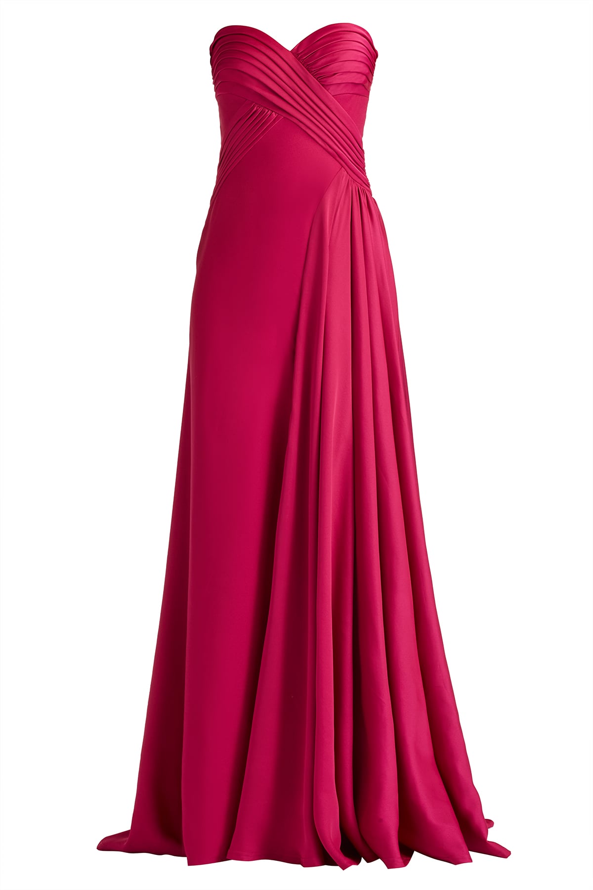 Cassera Draped Strapless Gown