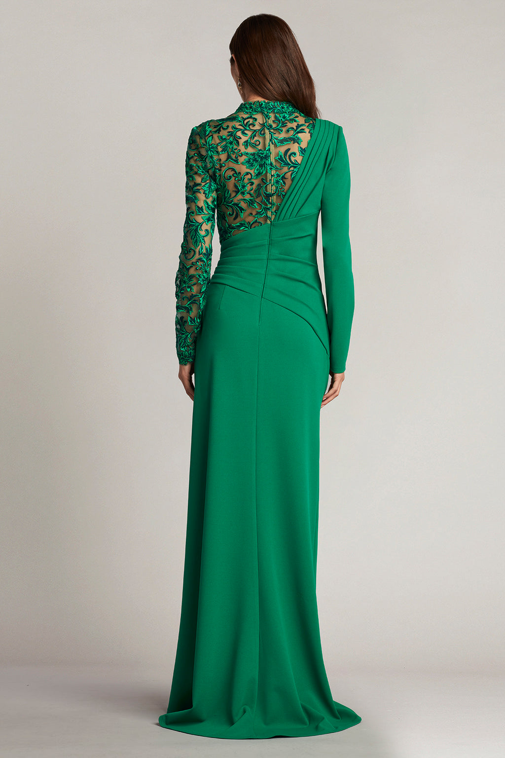 Petra Draped Illusion Gown