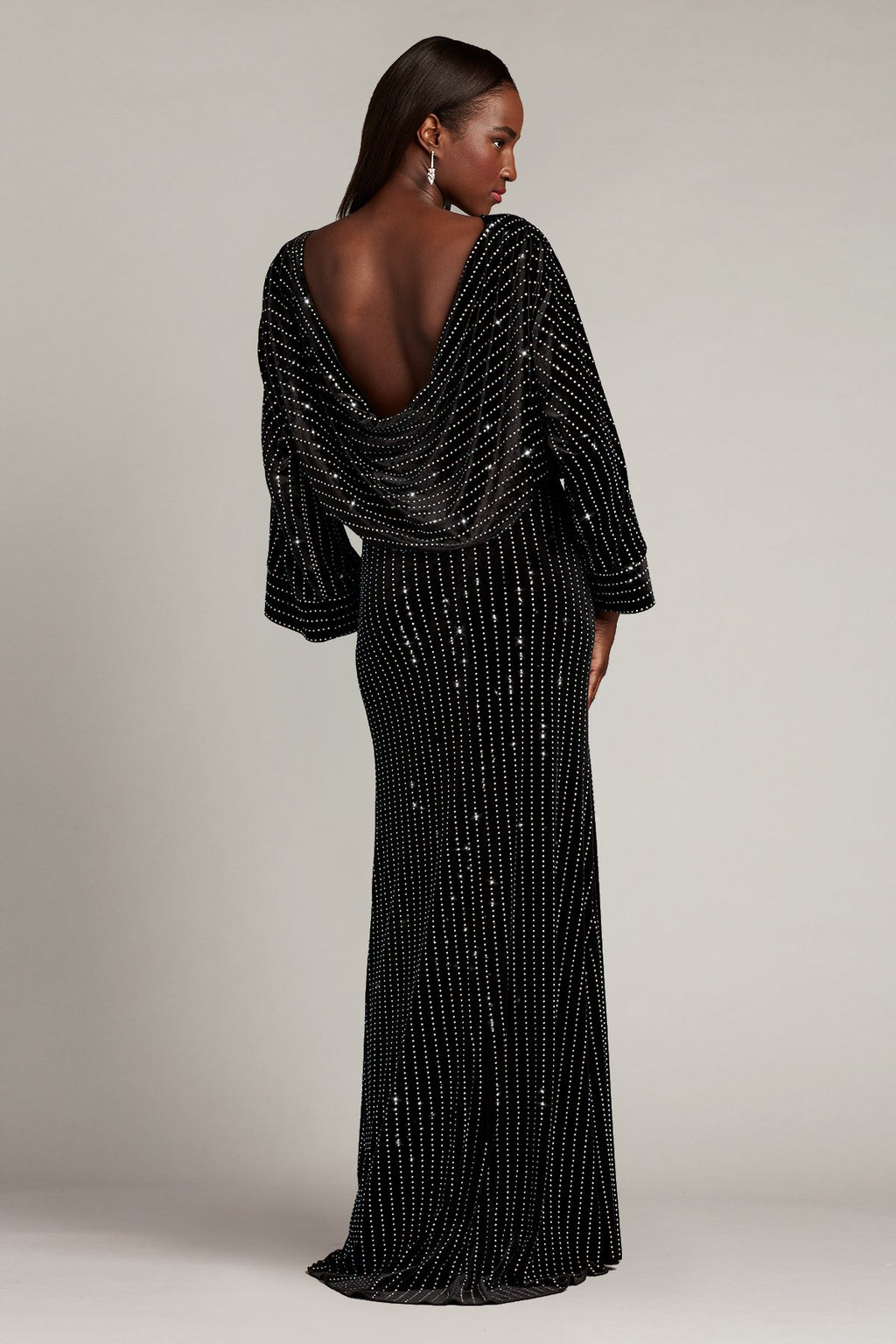 Dionne Diamanté Embellished Kimono Sleeve Gown
