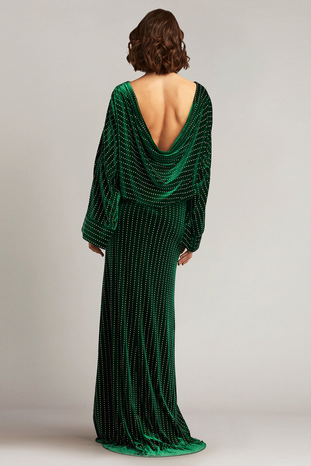 Dionne Diamanté Embellished Kimono Sleeve Gown