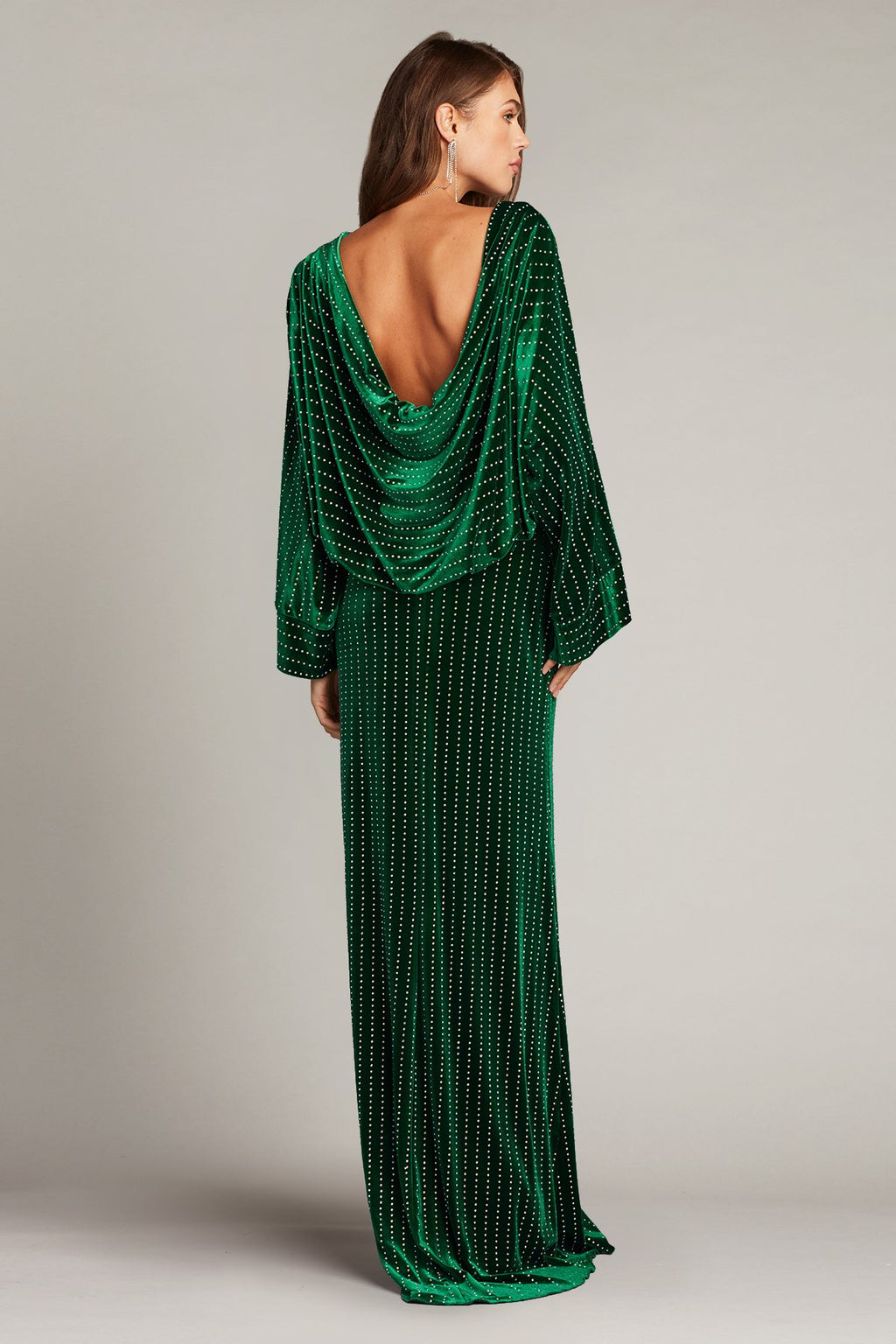 Dionne Diamanté Embellished Kimono Sleeve Gown