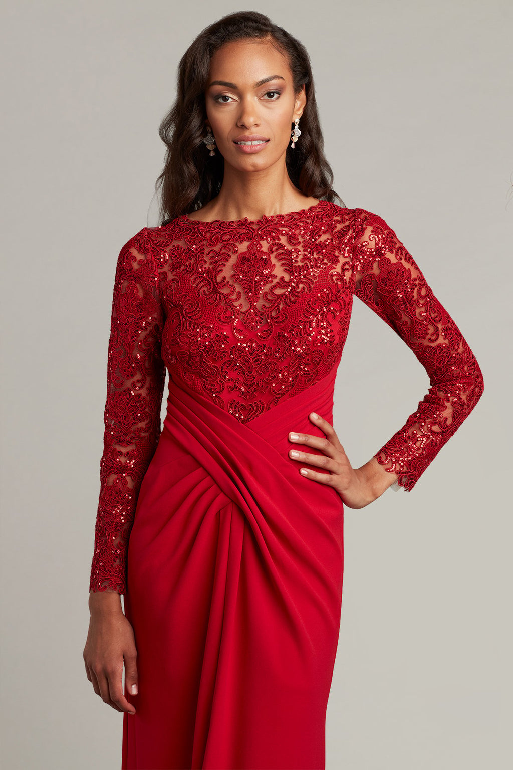 Ottilie Sequin Embellished Crepe Gown