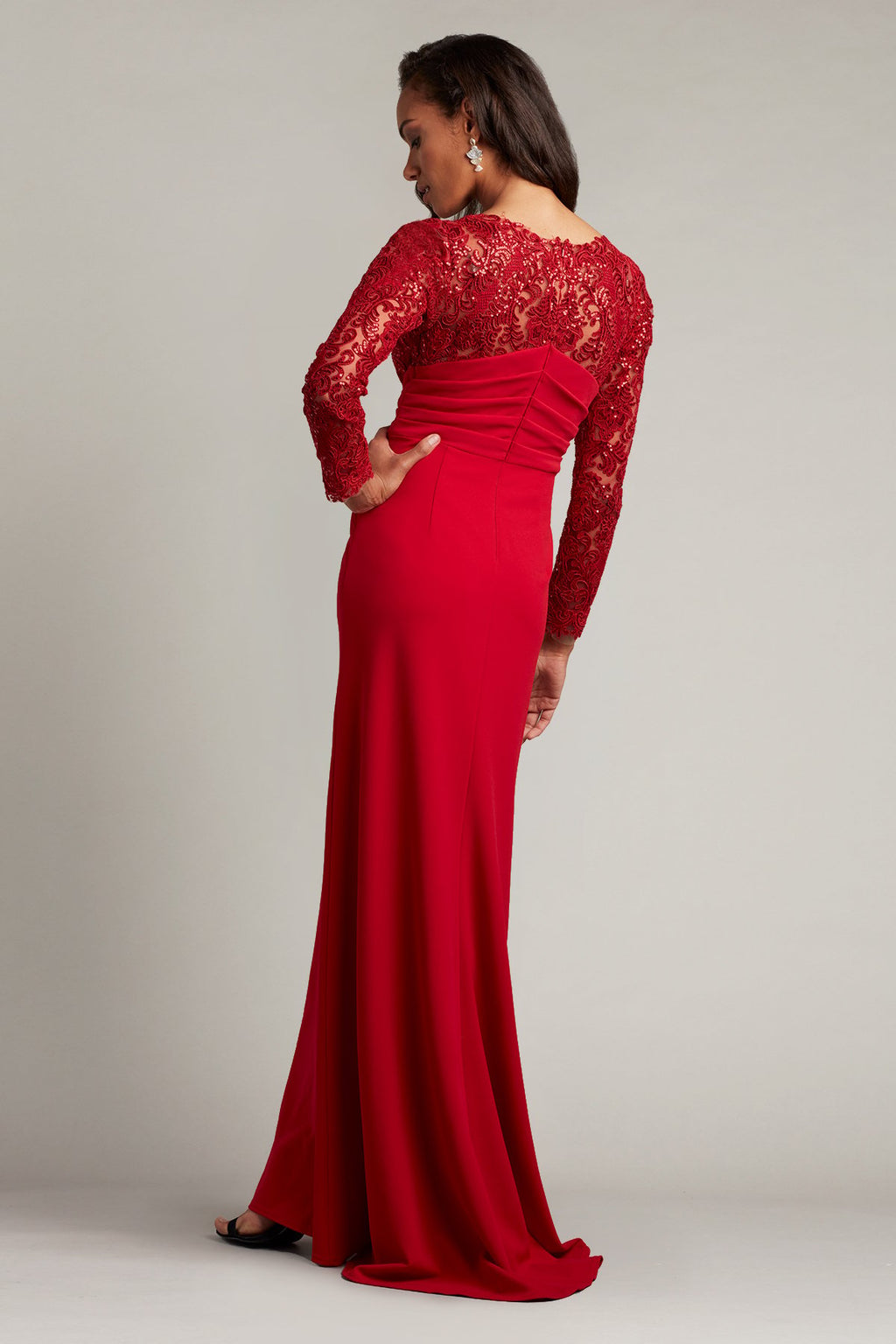 Ottilie Sequin Embellished Crepe Gown