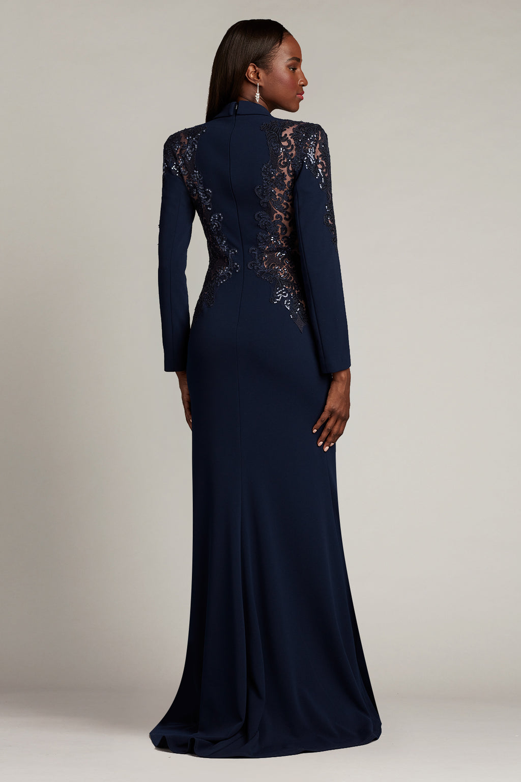 Serina Peak Lapel Gown