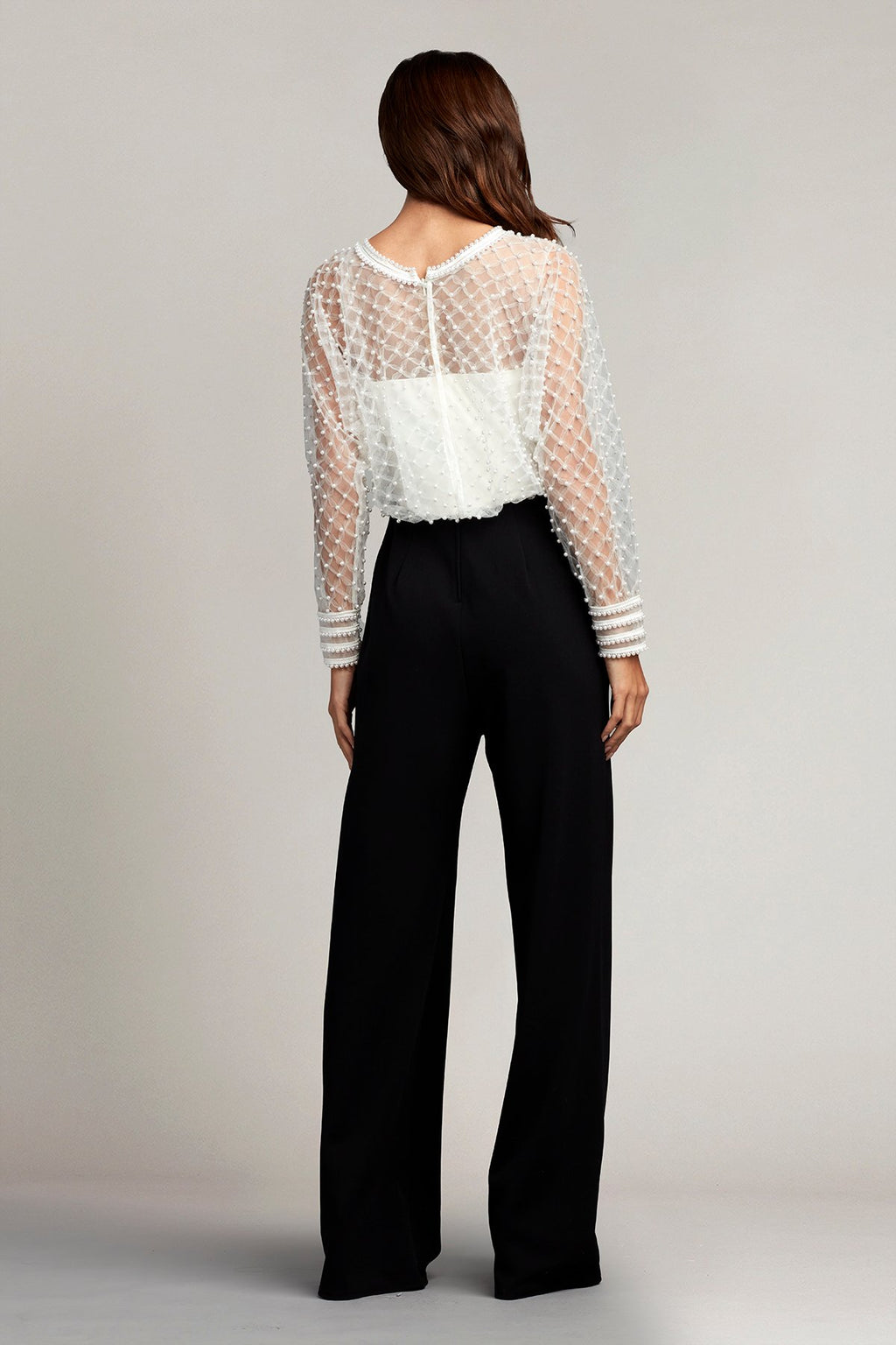 Esa Pearl-Dotted Dolman Sleeve Jumpsuit