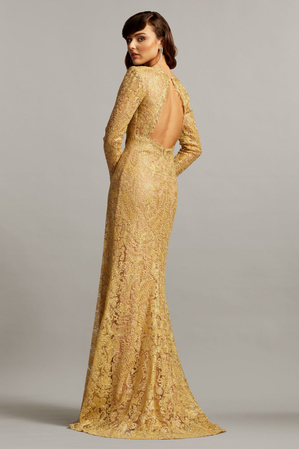 Luciana Embroidered Tulle Gown