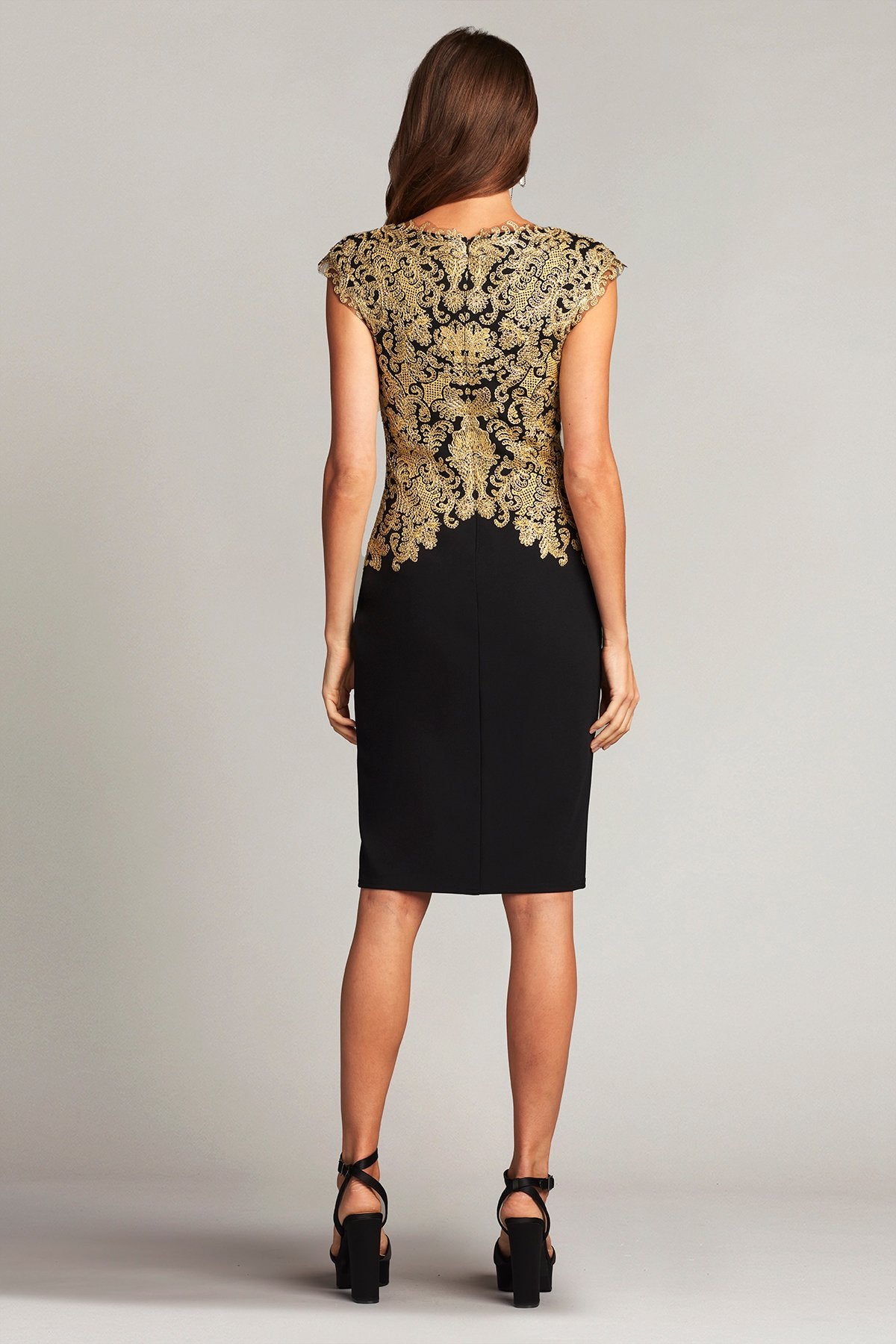 Tash Embroidered Crepe Dress