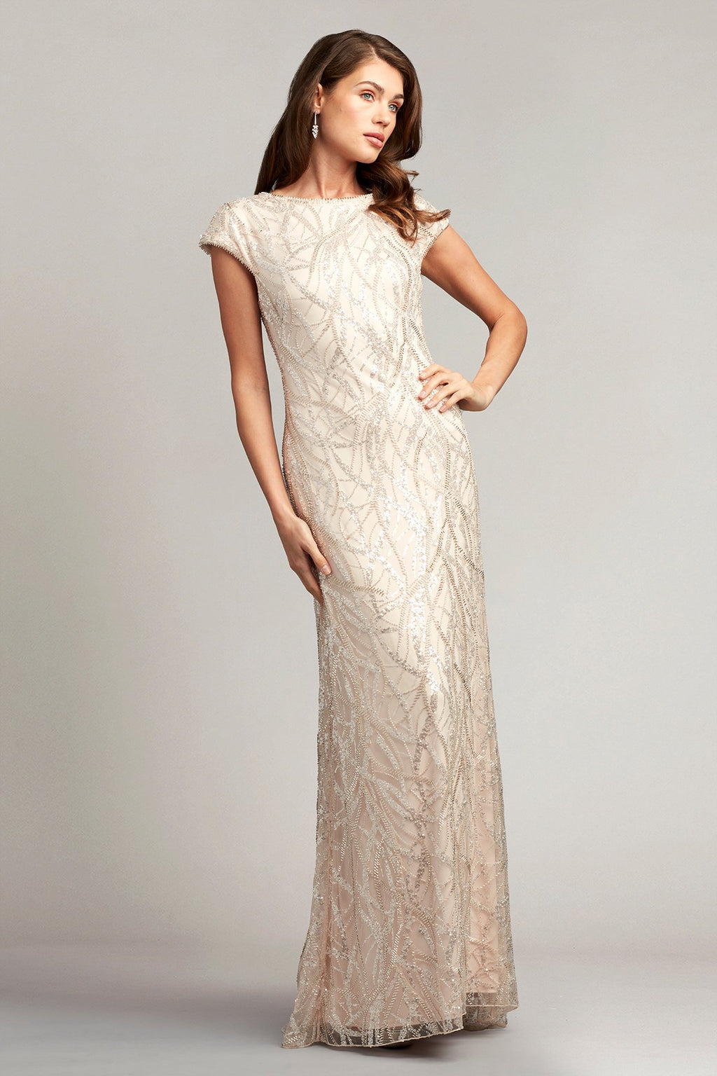 Linnea Beaded Tulle Gown