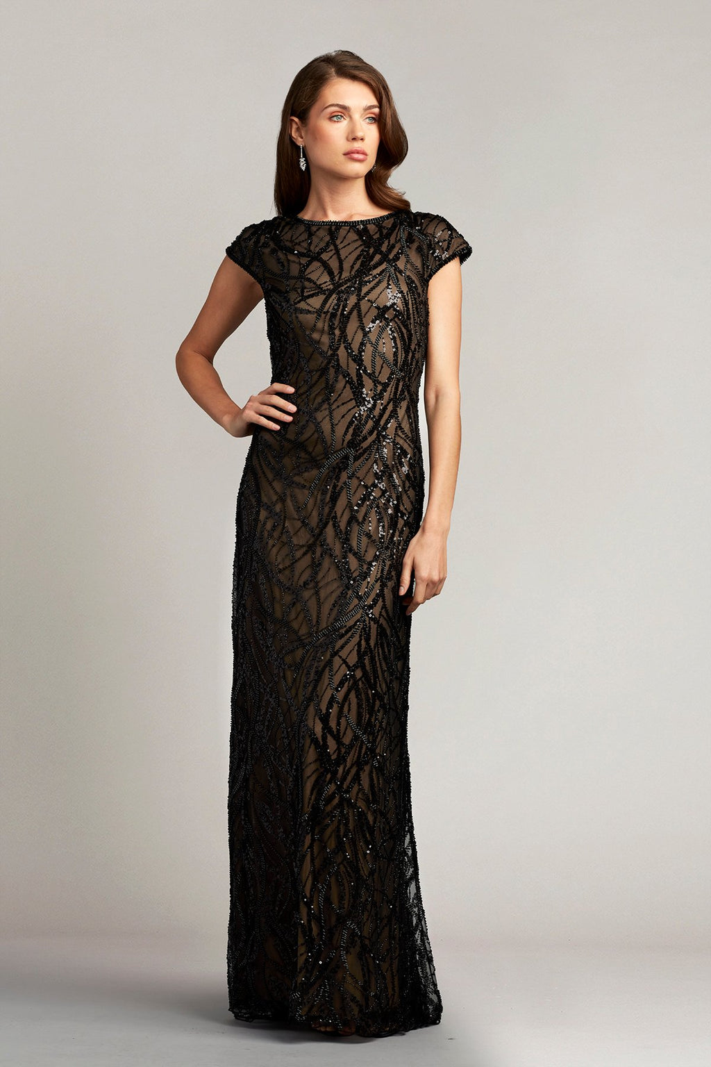 Linnea Beaded Tulle Gown