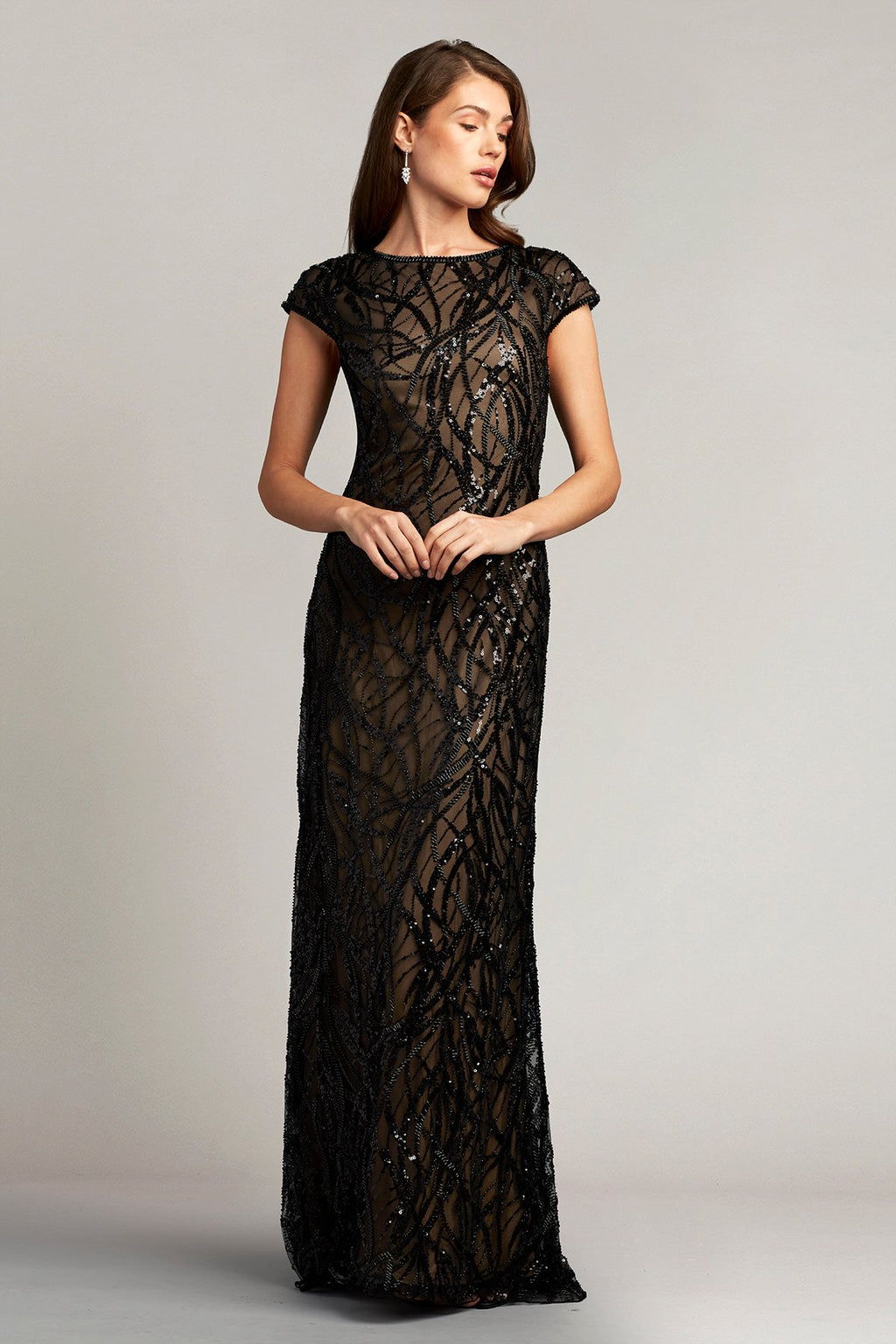 Linnea Beaded Tulle Gown