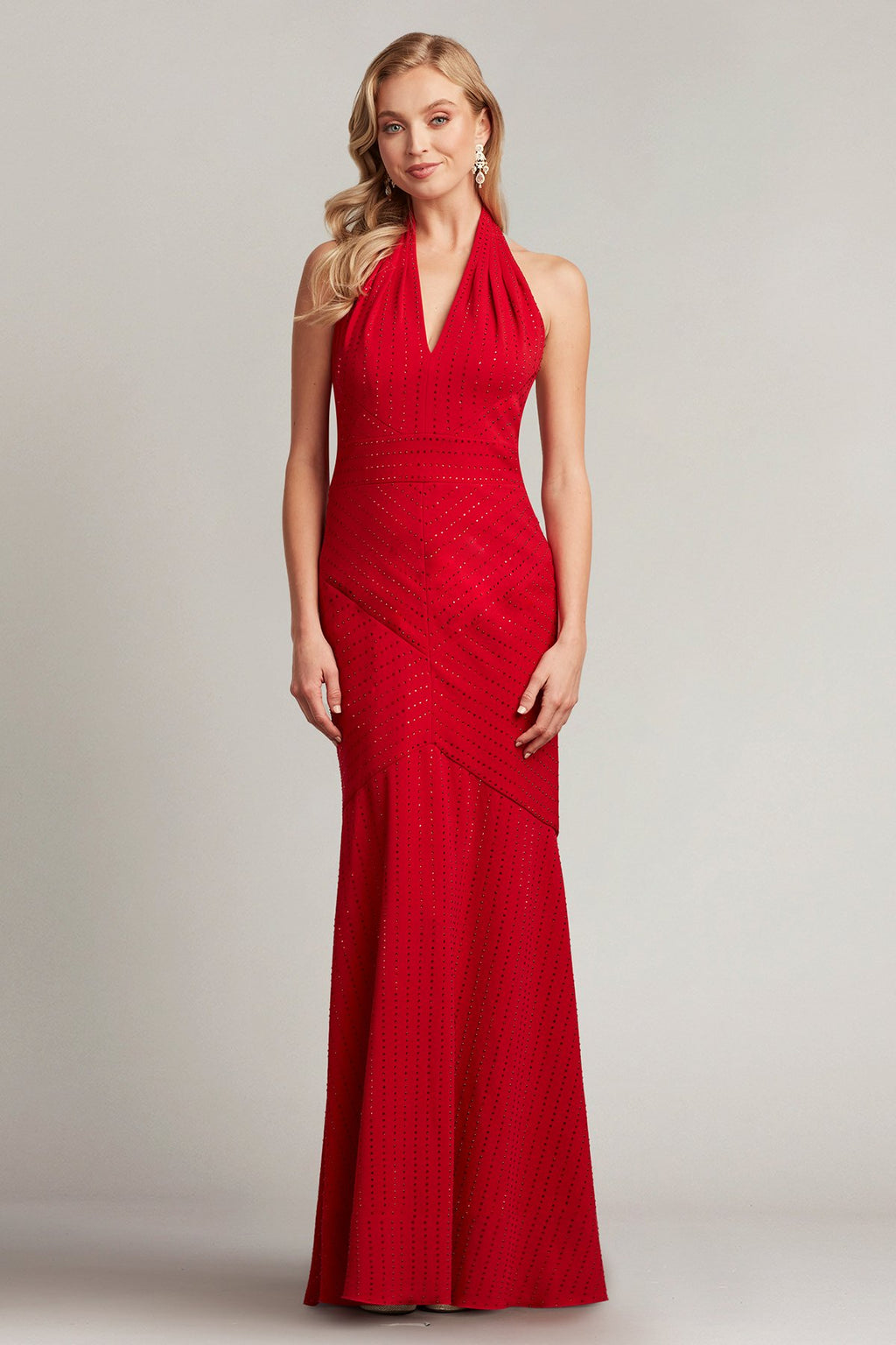 Vanie Diamanté Plunge Gown