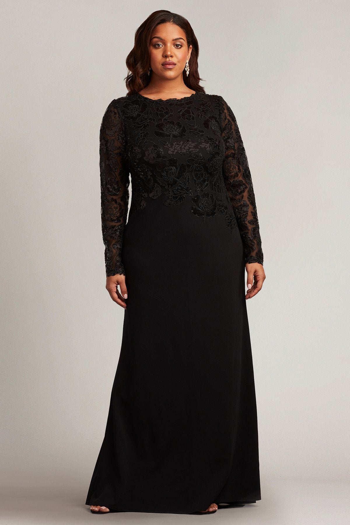 Sydel Sequin Embroidered Gown - PLUS SIZE
