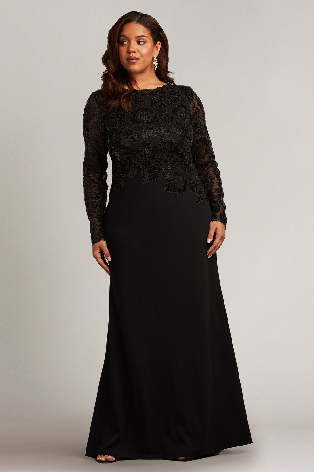 Sydel Sequin Embroidered Gown - PLUS SIZE