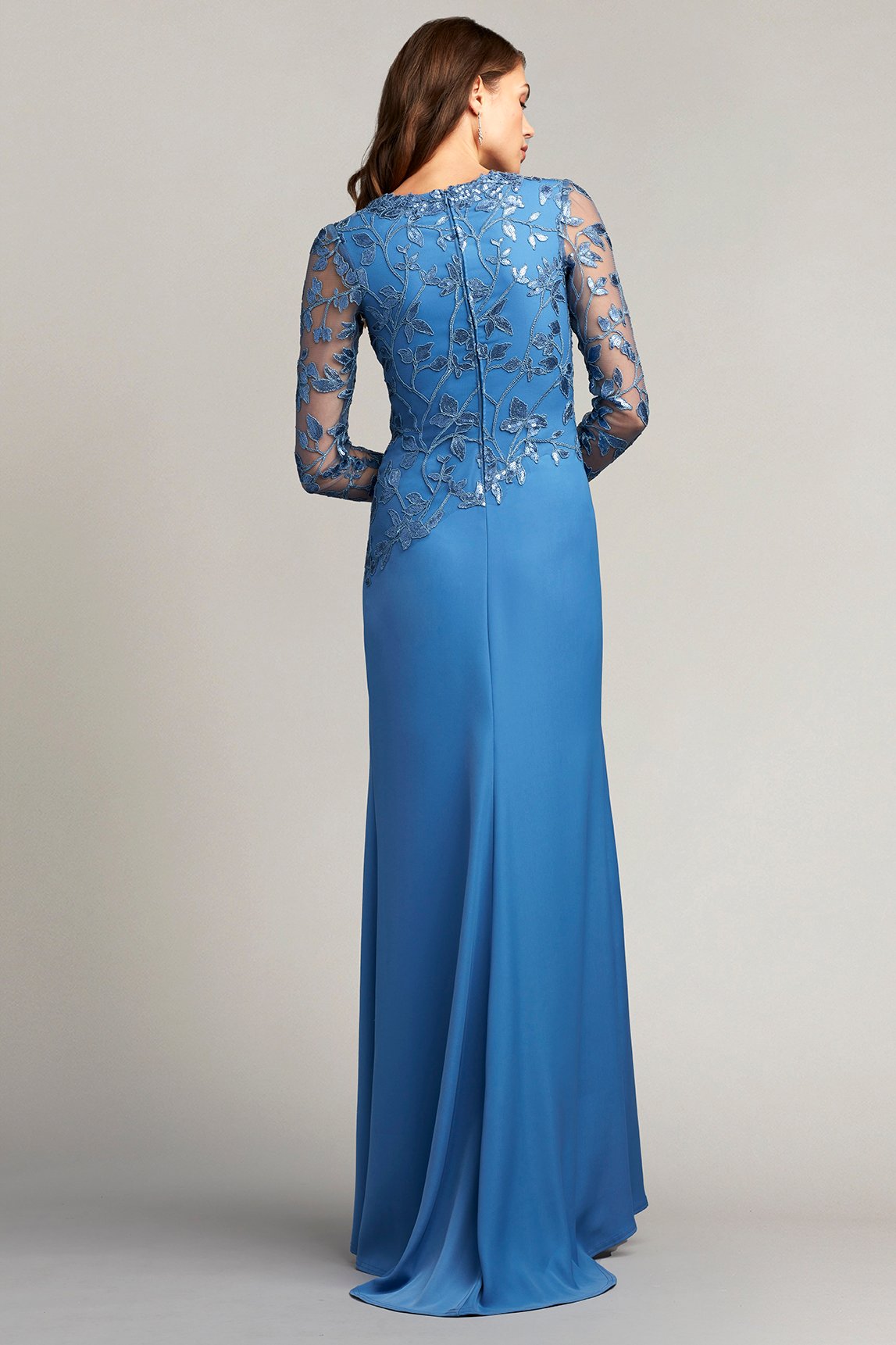 Bradwell Embroidered Crepe Gown