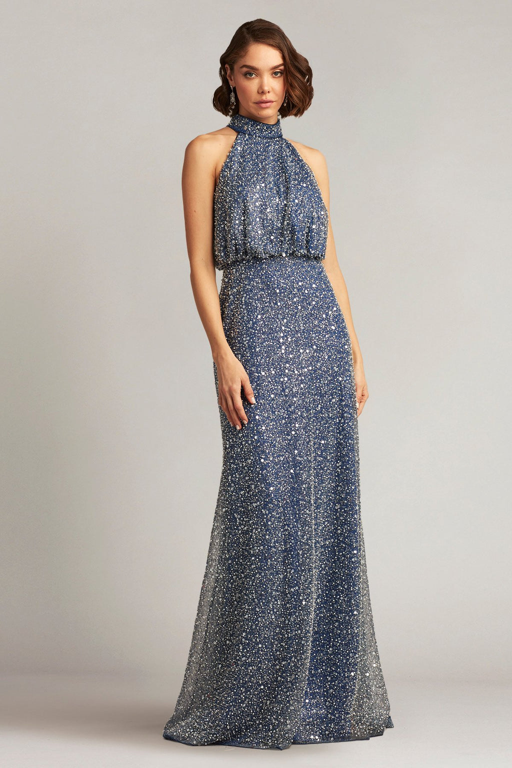 Senna Embellished Halter Gown
