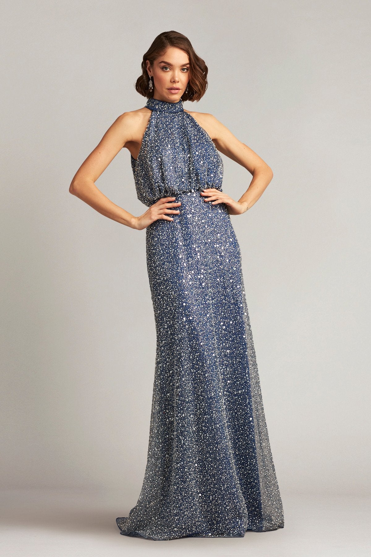 Senna Embellished Halter Gown