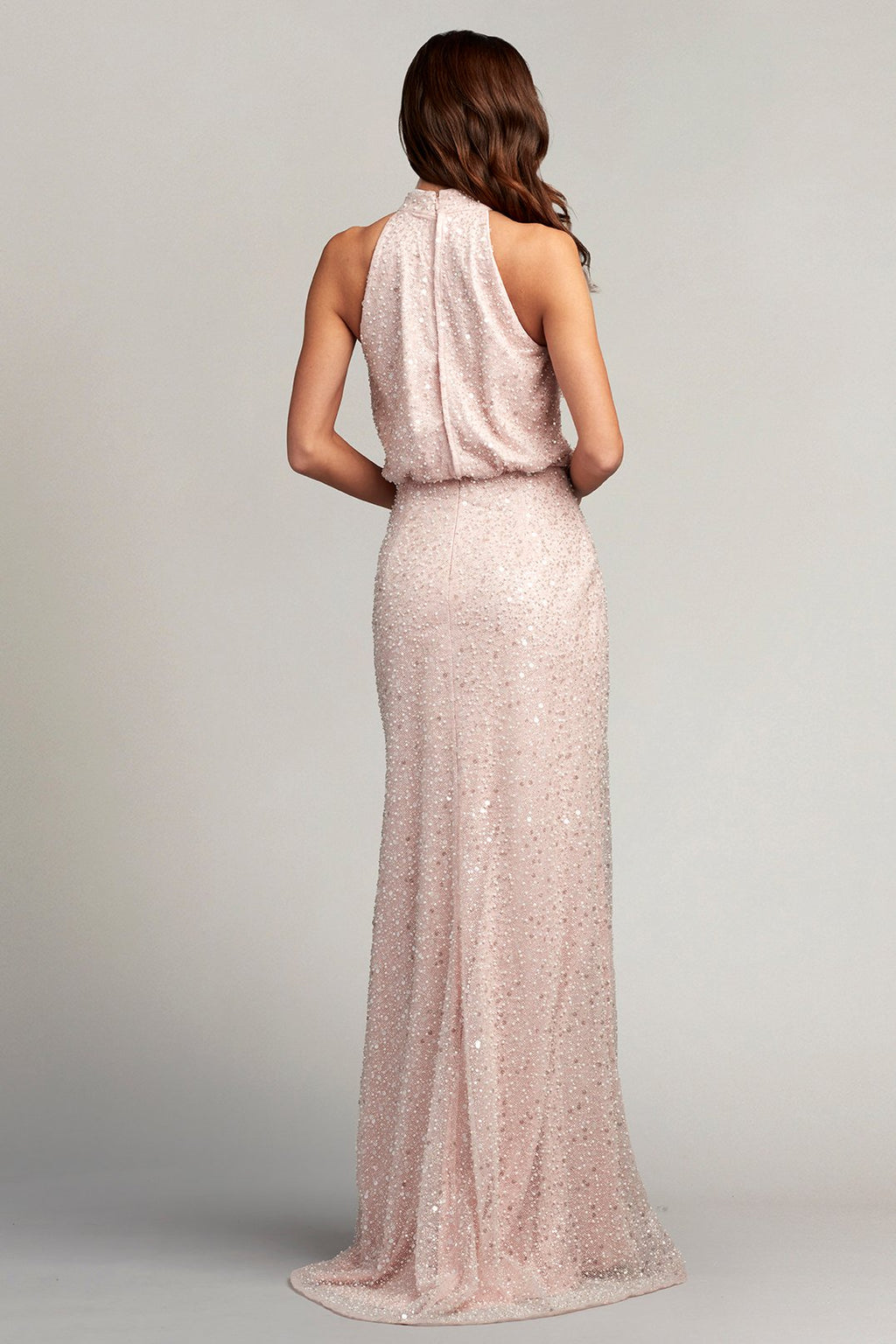 Senna Embellished Halter Gown