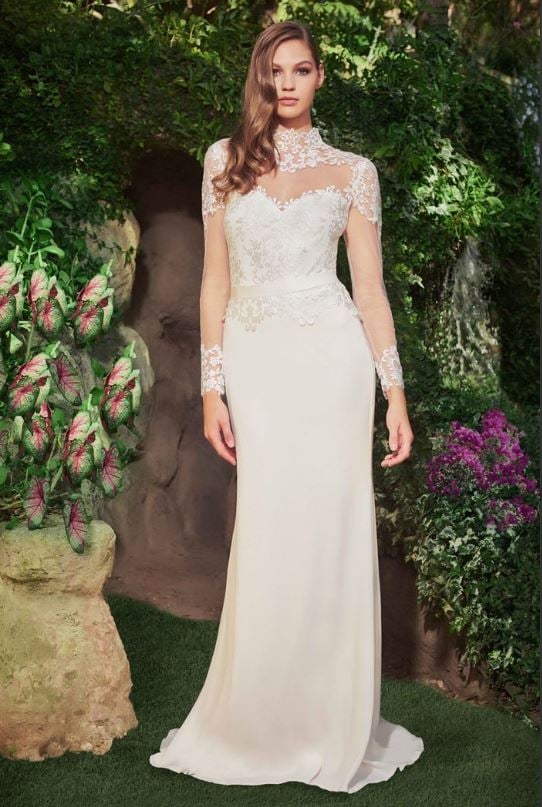 Prescott Floral Illusion Gown