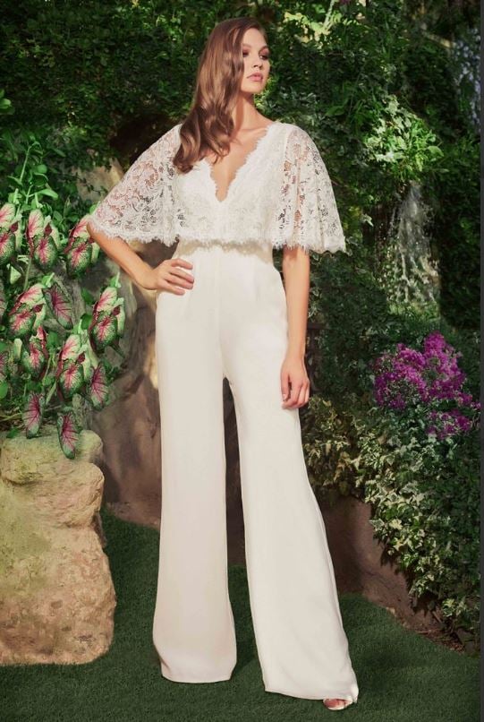 Branson Lace Capelet Jumpsuit