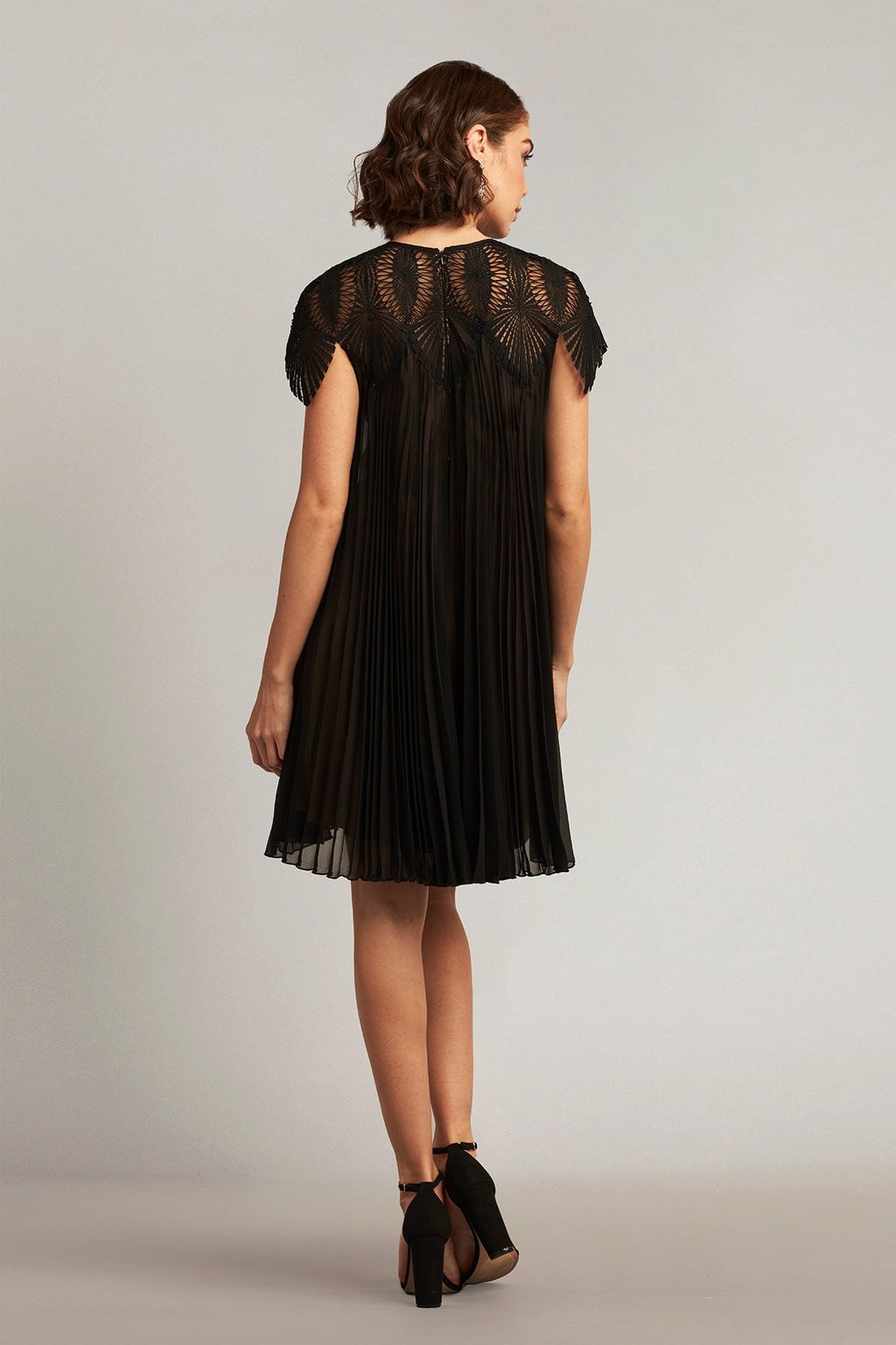Harby Pleated Trapeze Mini Dress