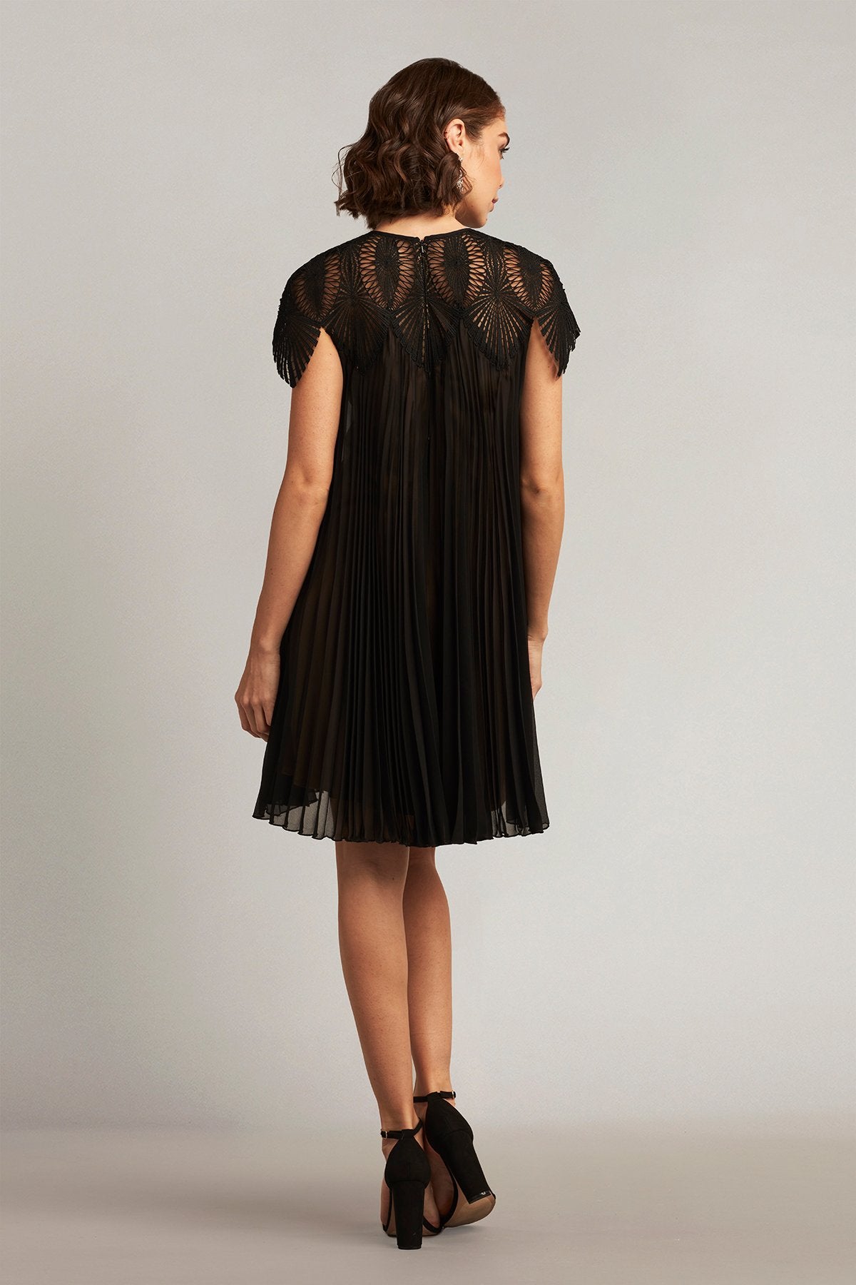 Harby Pleated Trapeze Mini Dress