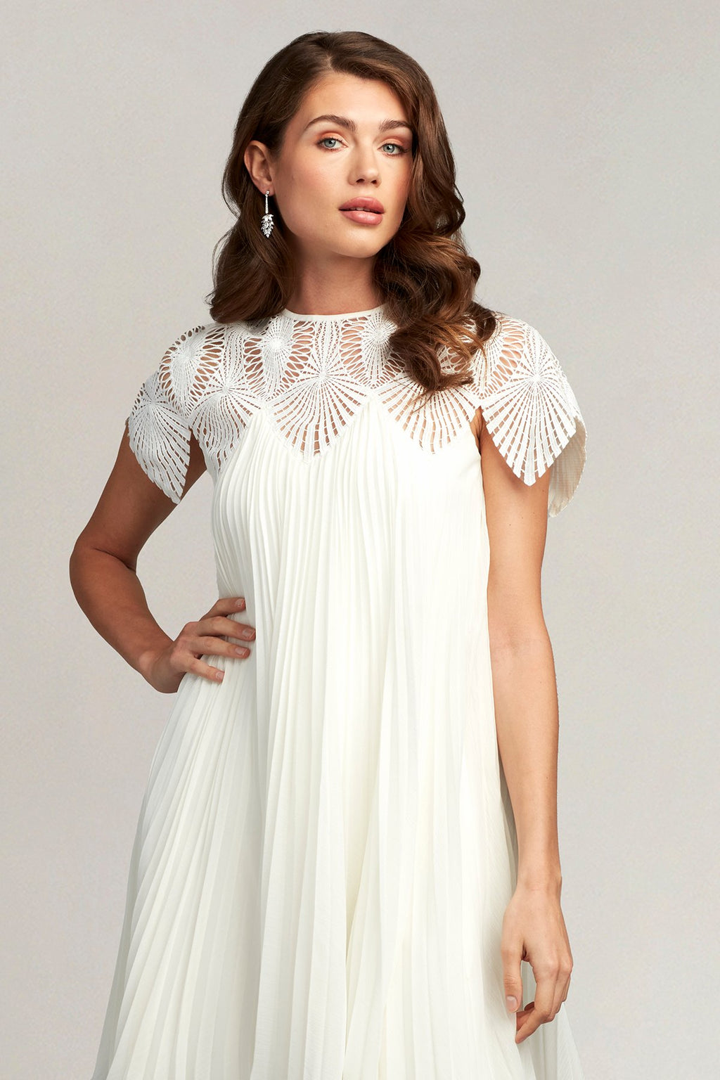 Harby Pleated Trapeze Mini Dress