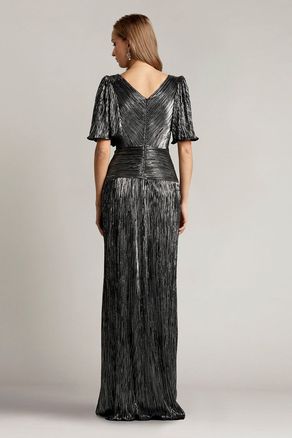 Higgins Metallic Jersey Gown