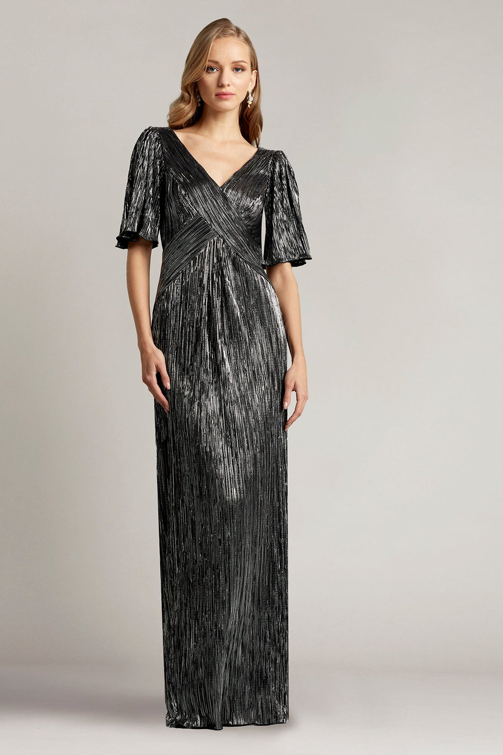 Higgins Metallic Jersey Gown