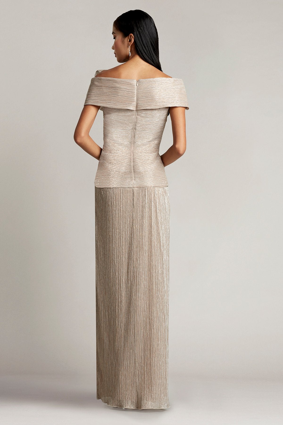 Nadine Draped Bow Gown