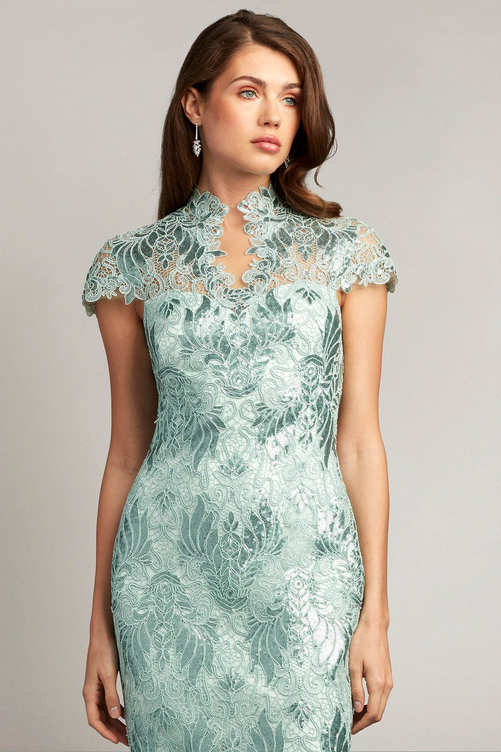 Brinnan Sequin Embroidered Dress