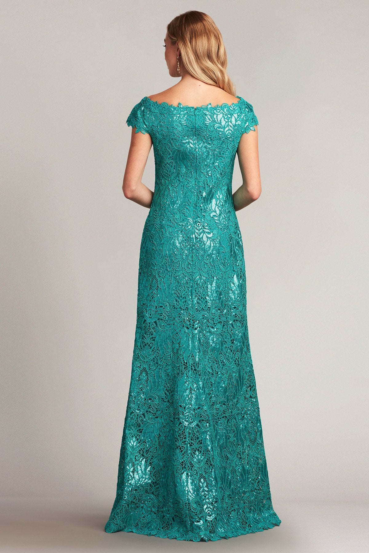 Fisher Sequin Embroidered Gown