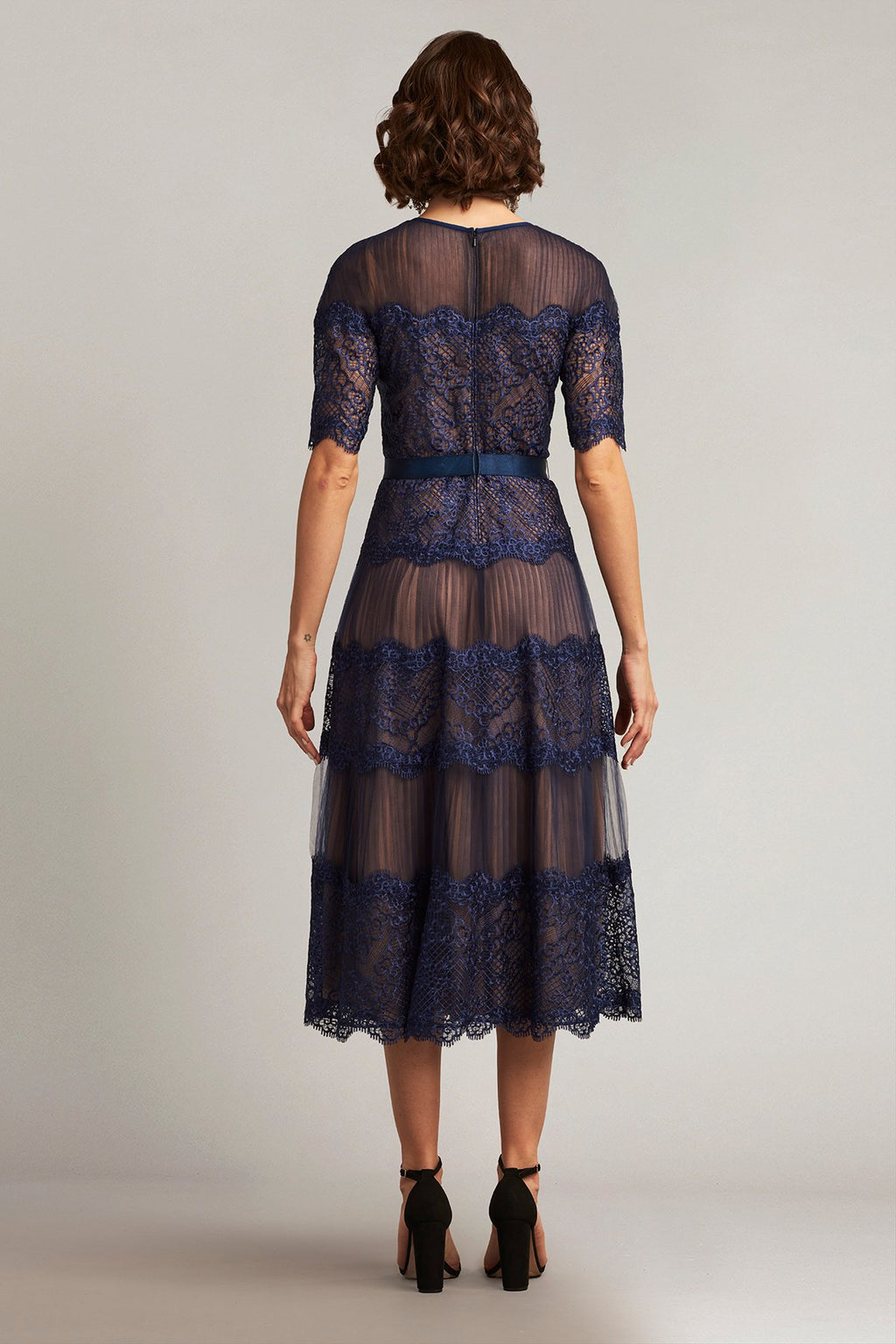 Dona Pleated Tulle Midi Dress