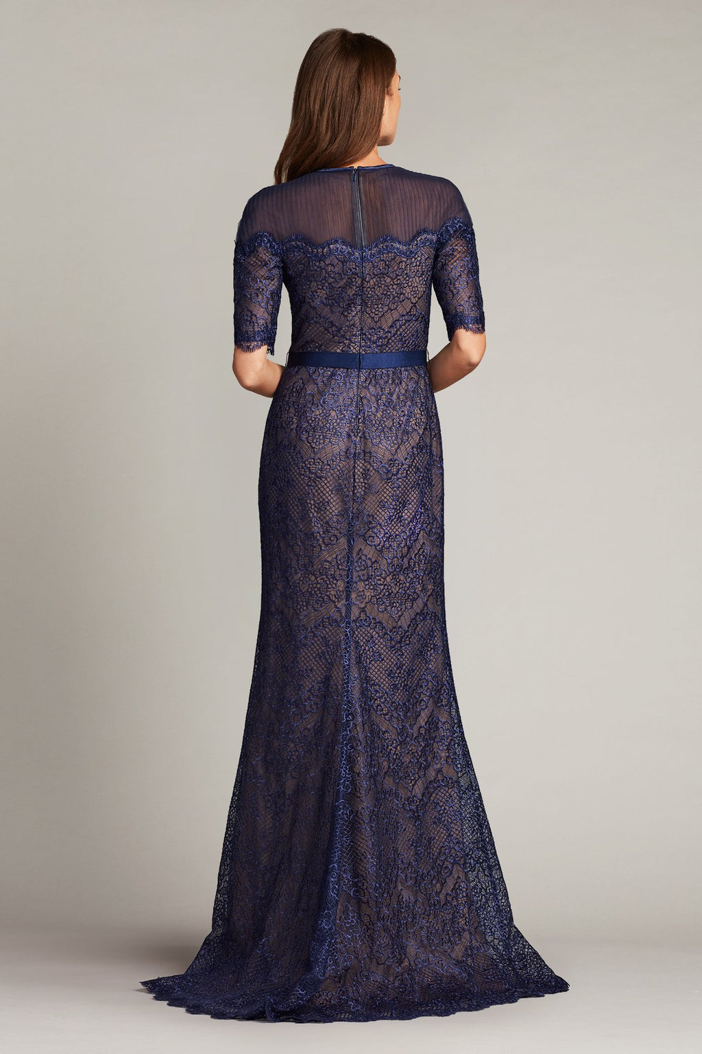 Oden Belted Lace Gown