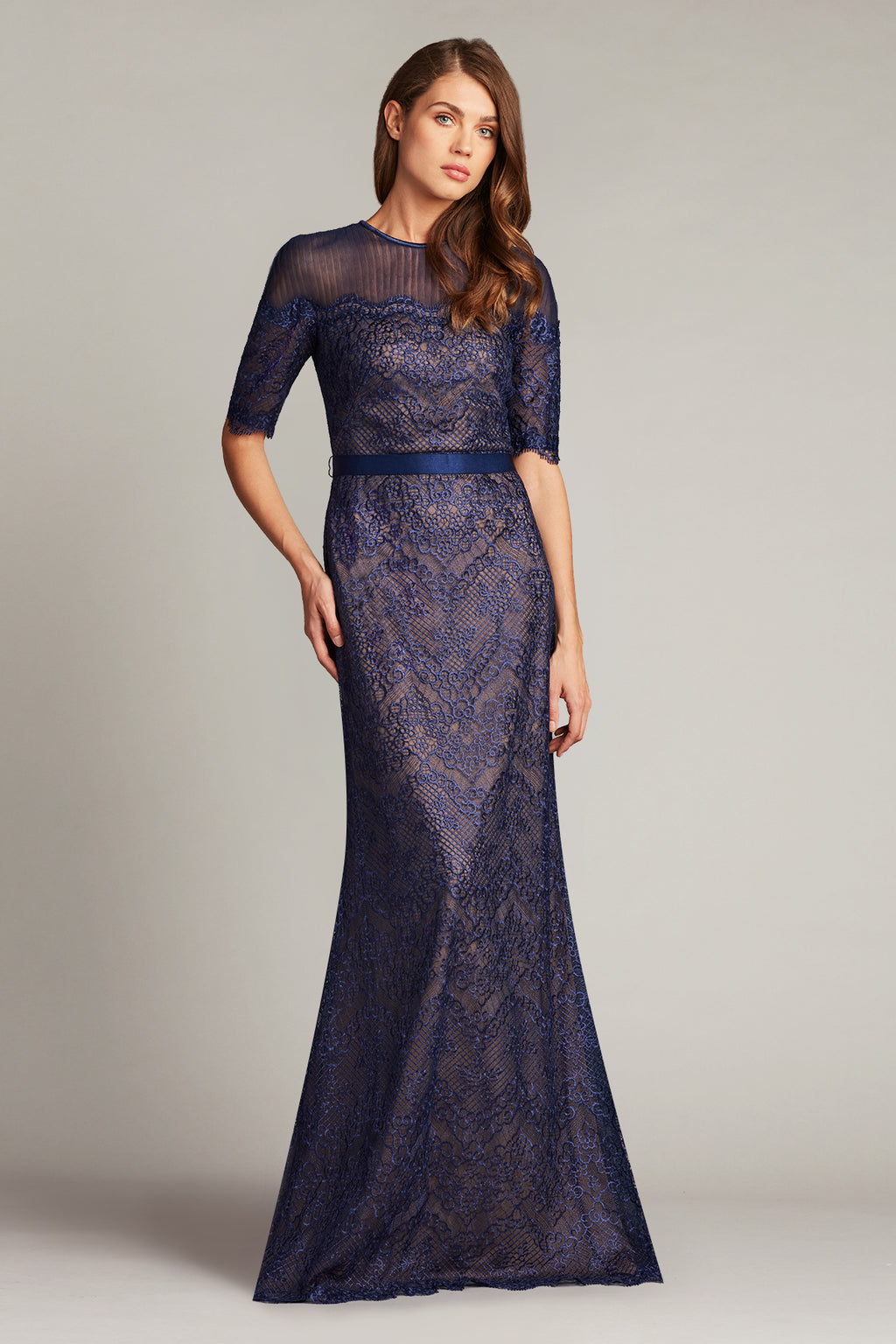 Oden Belted Lace Gown