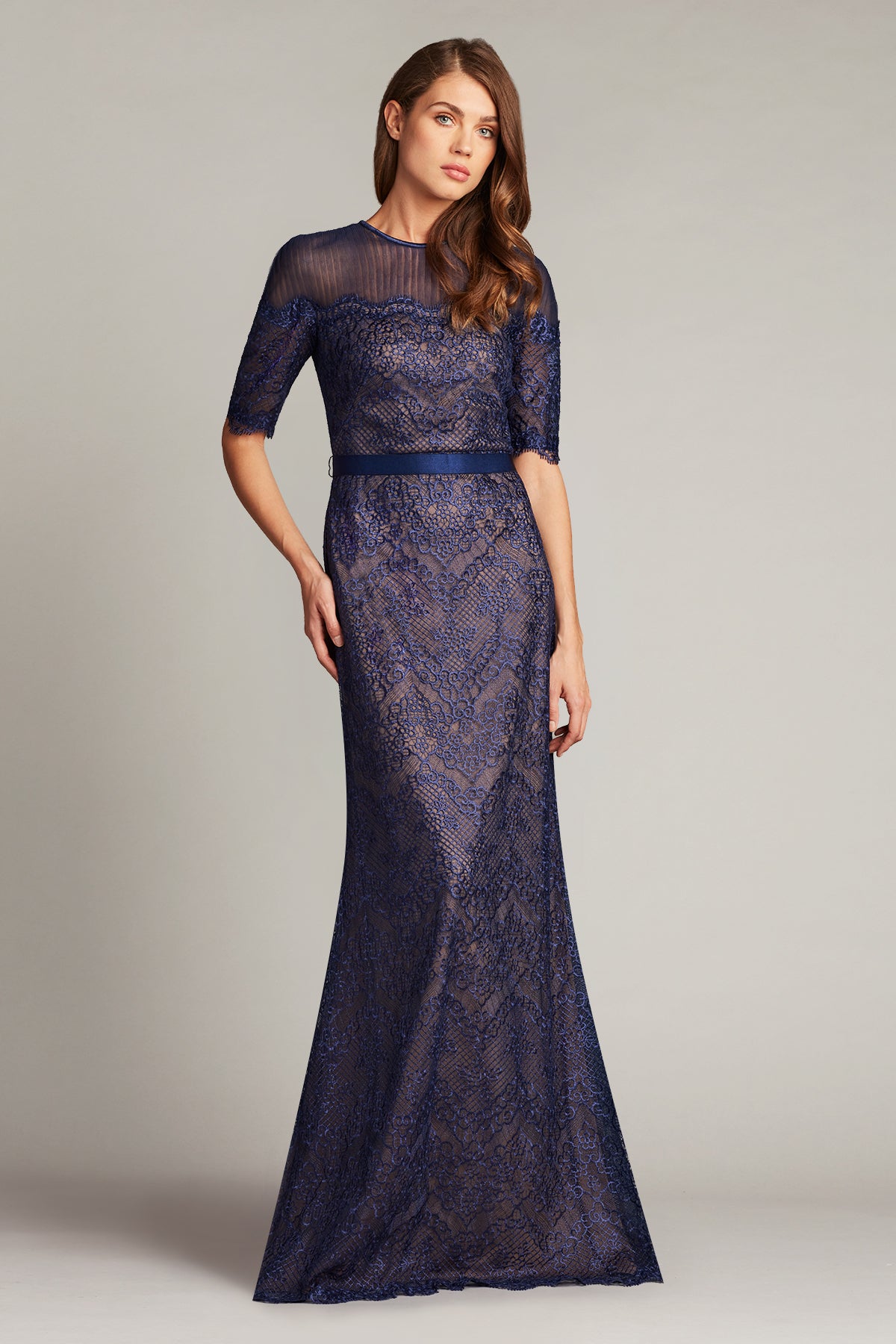 Oden Belted Lace Gown