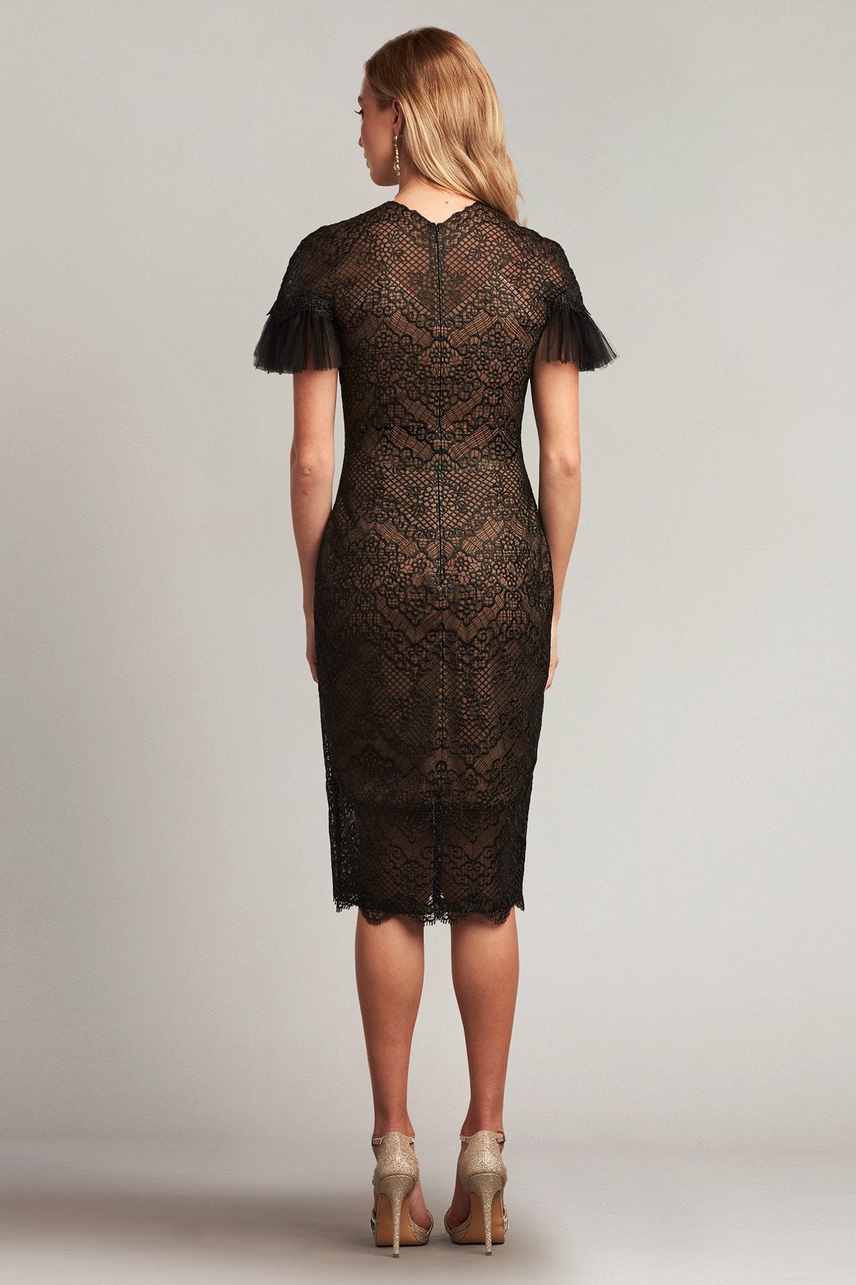 Boone Embroidered Tulle Illusion Dress