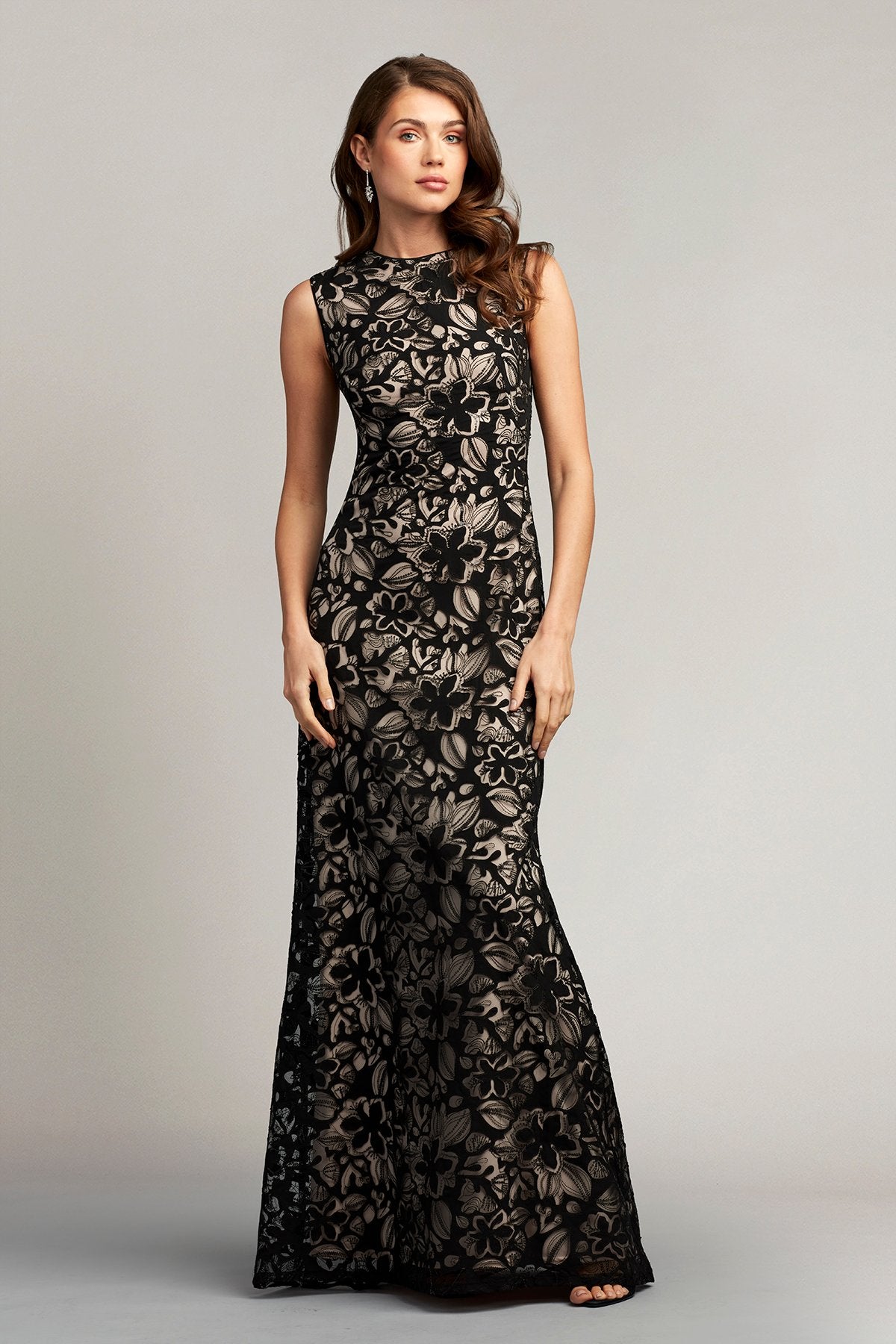 Meloy Reverse Appliqué Tulle Gown