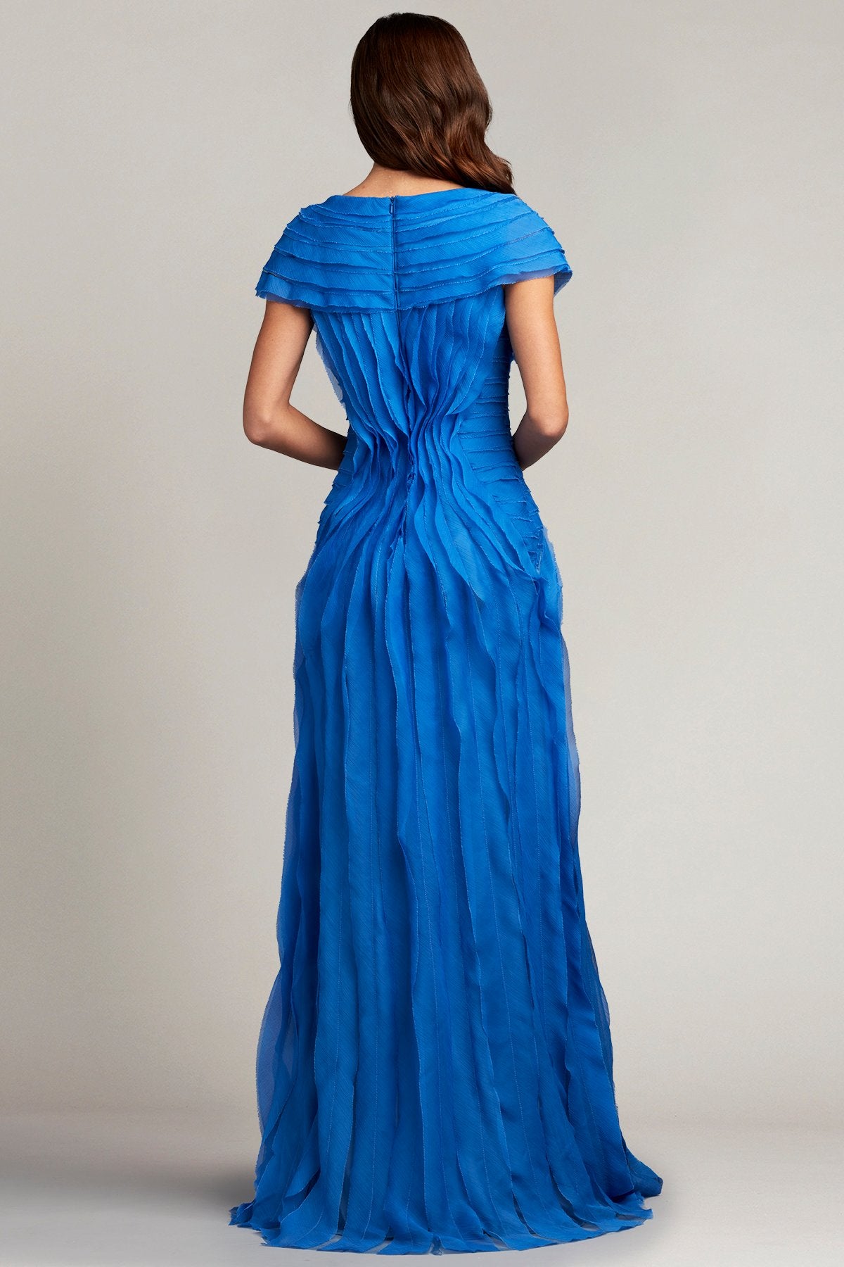 Tipton Crinkle Chiffon Gown